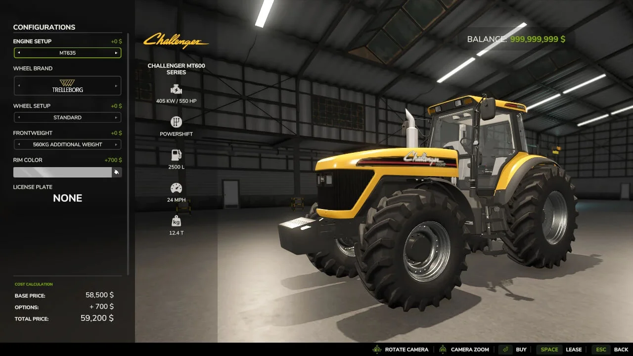 FS25 Challenger MT600 V1.0 Tractors Mod FS25 Mod Free Download