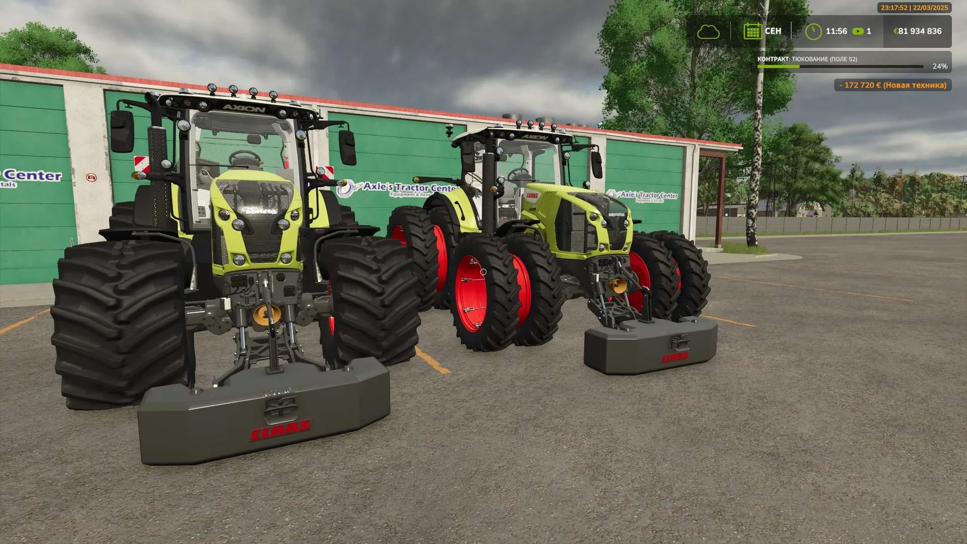 FS25 Claas Axion 800 – 870 v1.0 Tractors Mod FS25 Mod Free Download