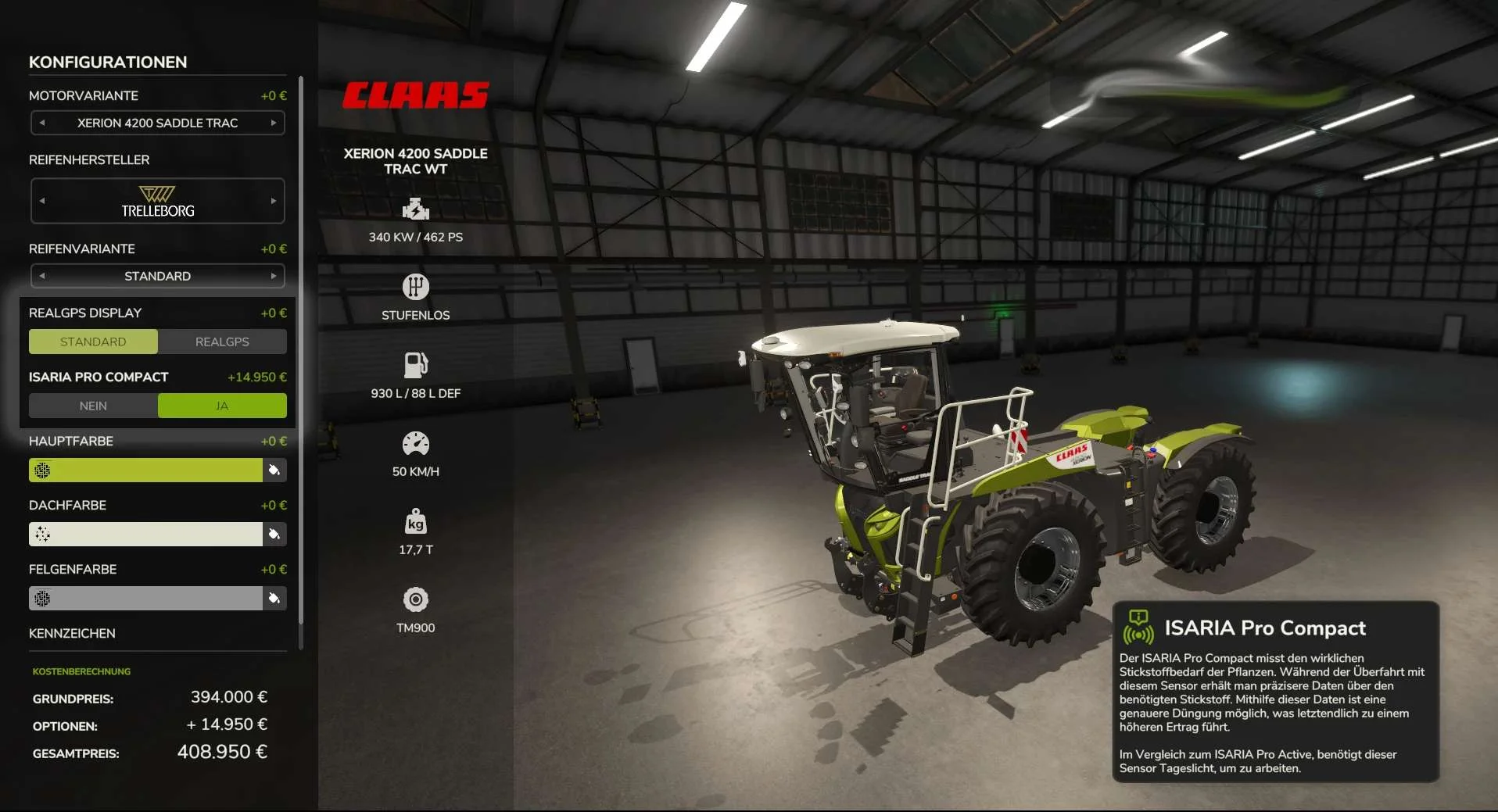 FS25 CLAAS SADDLE TRAC Pack Xerion4200 WobbyTec v1.0.0.3 Tractors Mod FS25 Mod Free Download