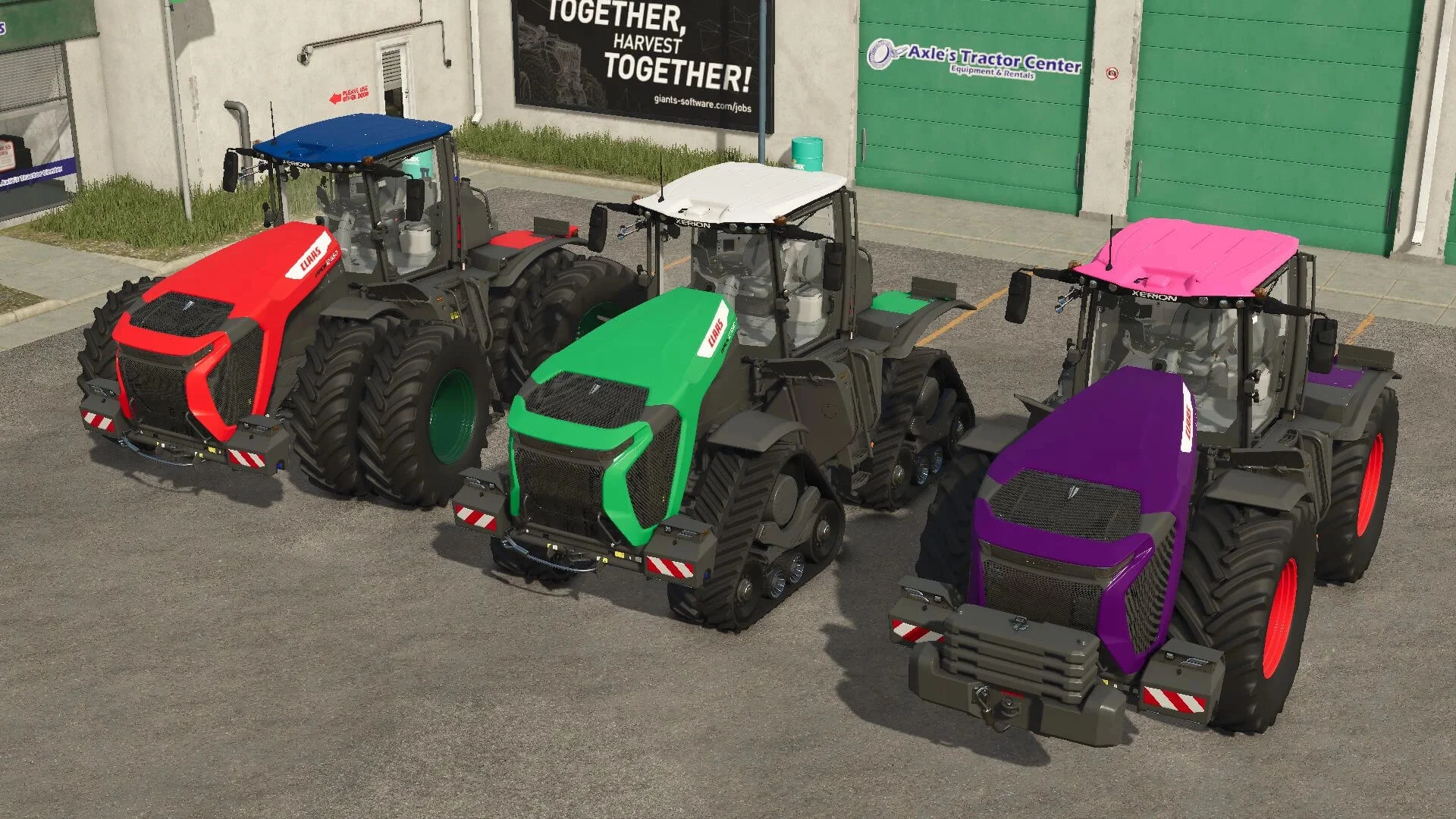 FS25 Claas Xerion 12 (colored) v1.0 Tractors Mod FS25 Mod Free Download