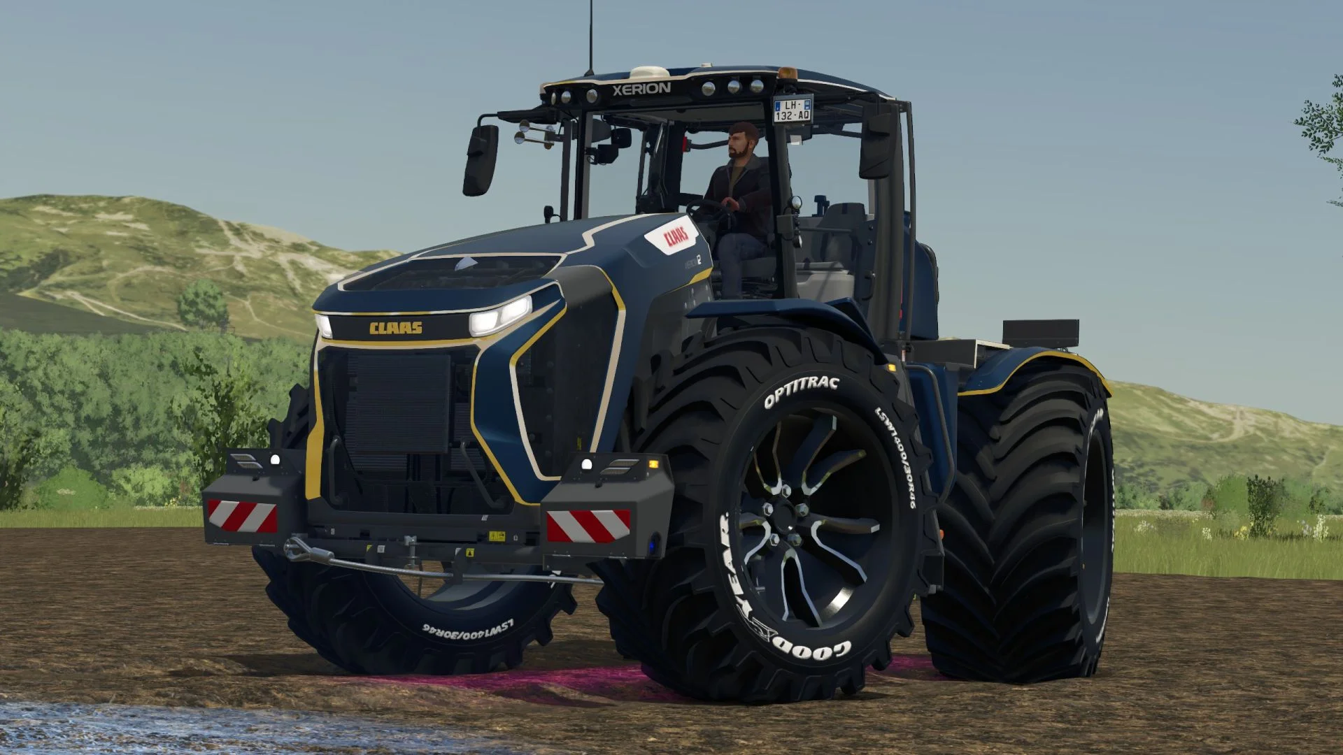 FS25 Claas Xerion 12 Custom V1.0 Tractors Mod FS25 Mod Free Download
