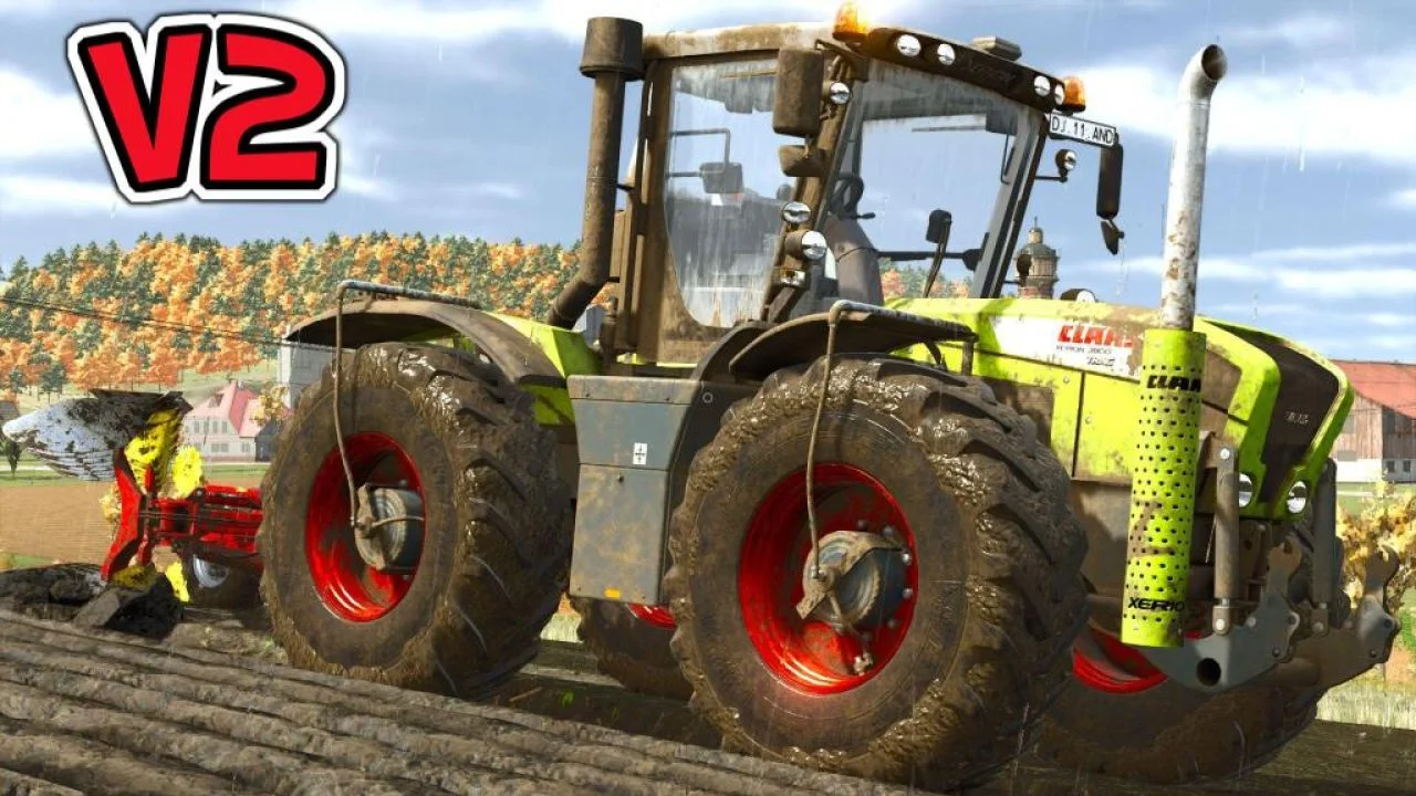 FS25 Claas Xerion 3000 Series V2.0 Tractors Mod FS25 Mod Free Download
