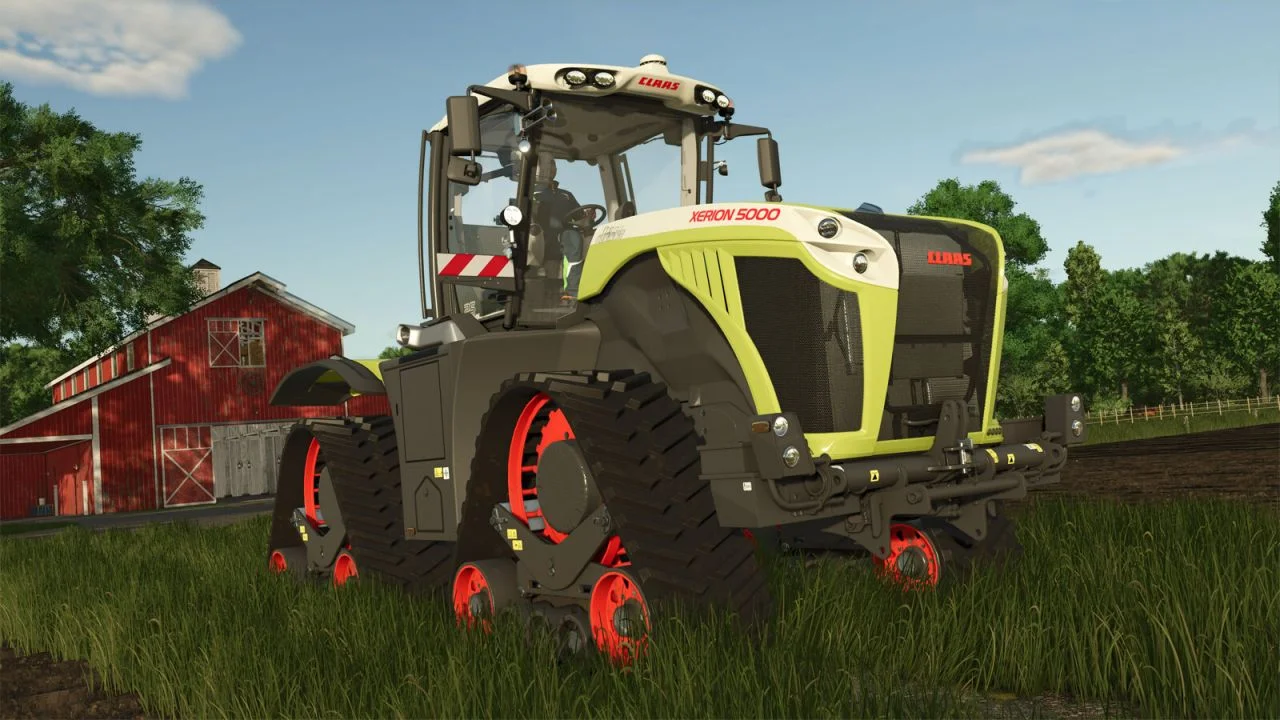 FS25 CLAAS XERION 5000-4500 V1.0 Tractors Mod FS25 Mod Free Download