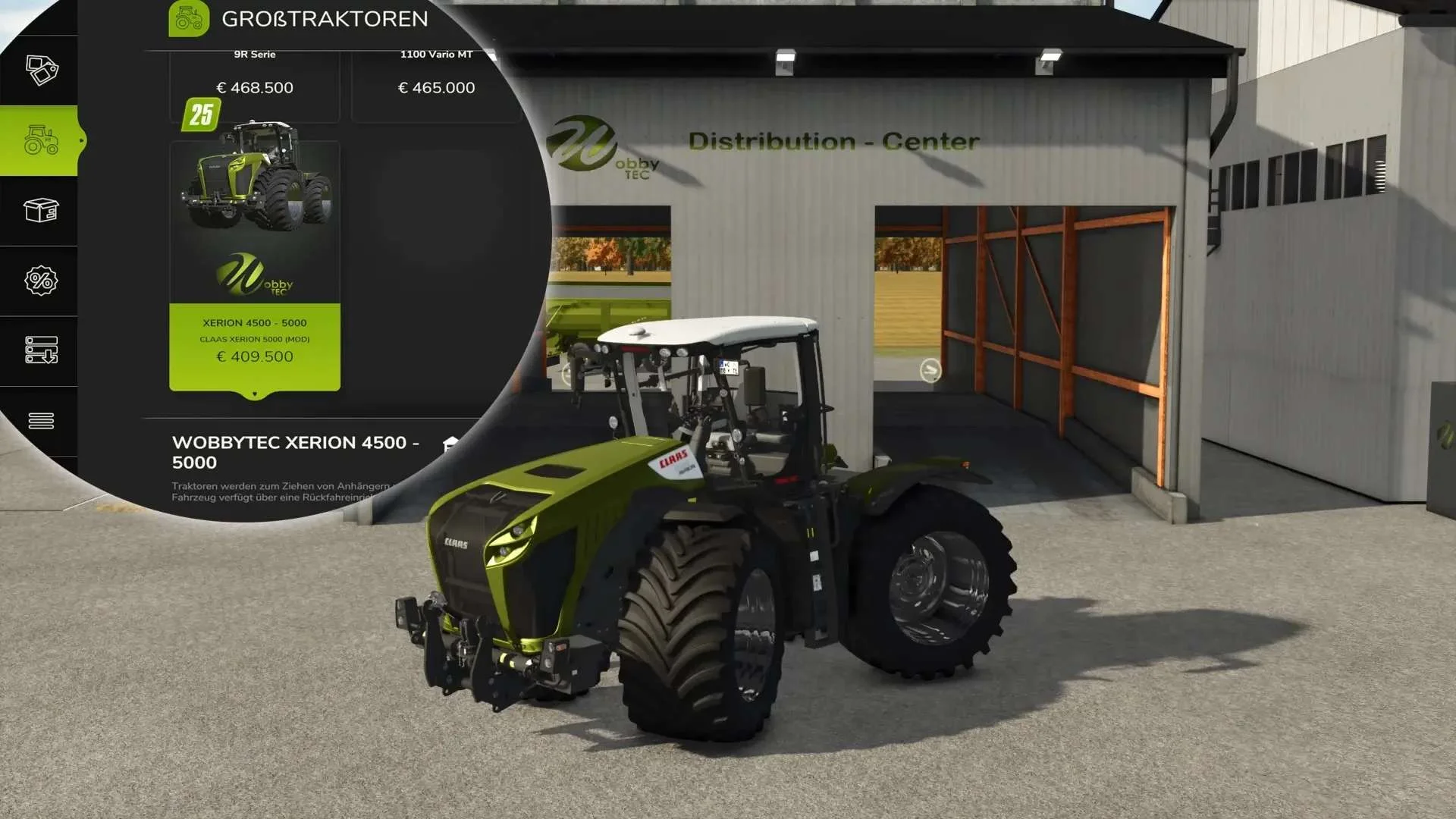 FS25 CLAAS Xerion 5000 WobbyTec v1.0.0.4 Tractors Mod FS25 Mod Free Download