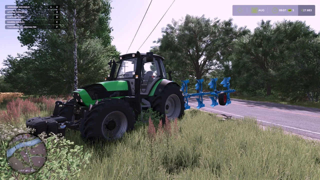 FS25 Deutz Agrotron TTV V1.0 Tractors Mod