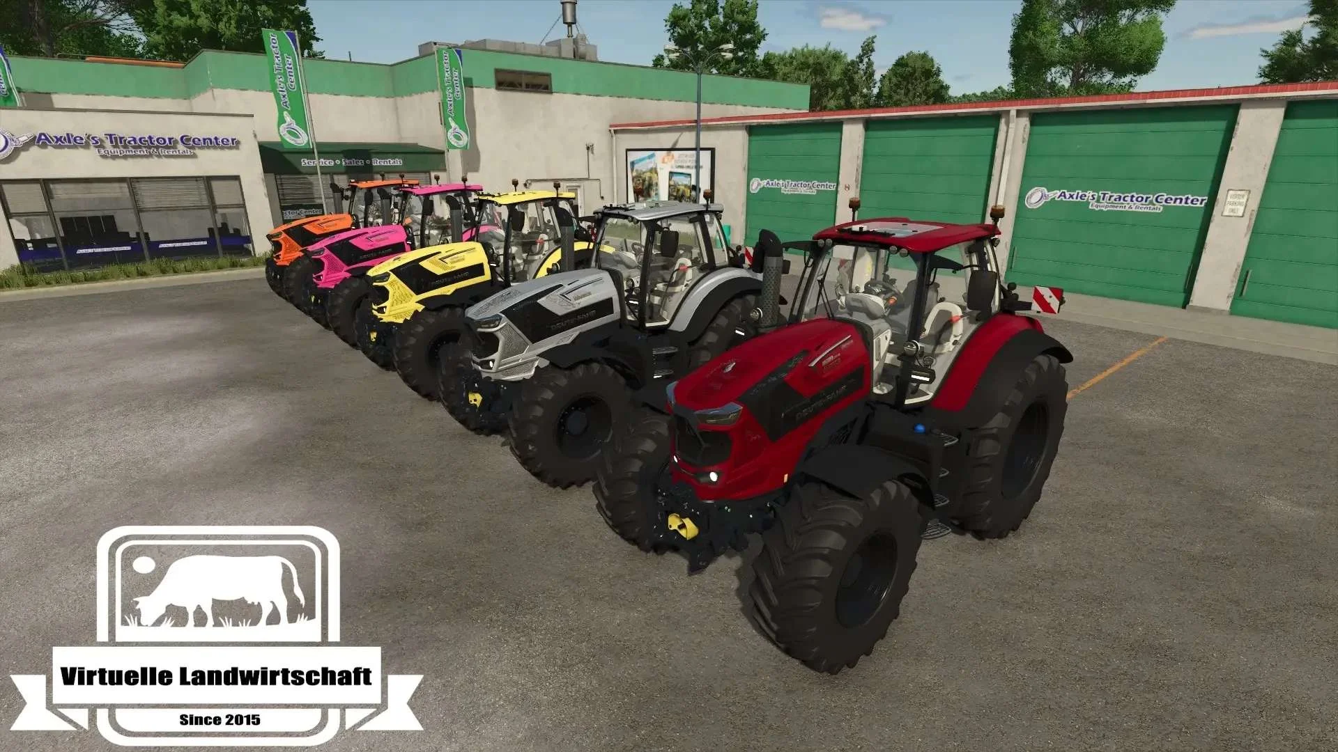 FS25 Deutz Series 8 Front flasher and color selection v1.0 Tractors Mod FS25 Mod Free Download