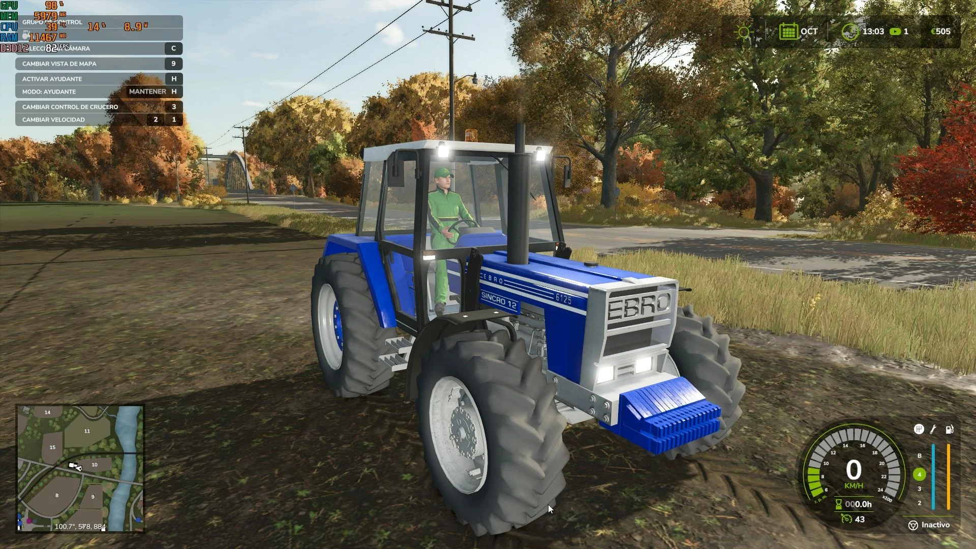 FS25 Ebro 6125 V1.0 Tractors Mod FS25 Mod Free Download