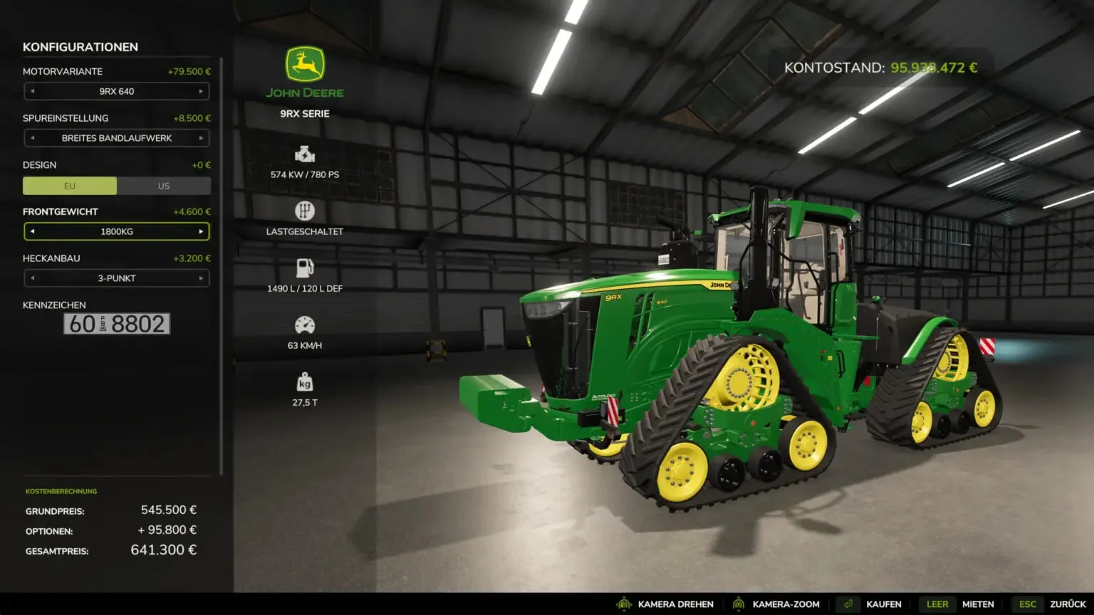 FS25 Faster And Stronger John Deere Series 9RX V1.0 Tractors Mod FS25 Mod Free Download