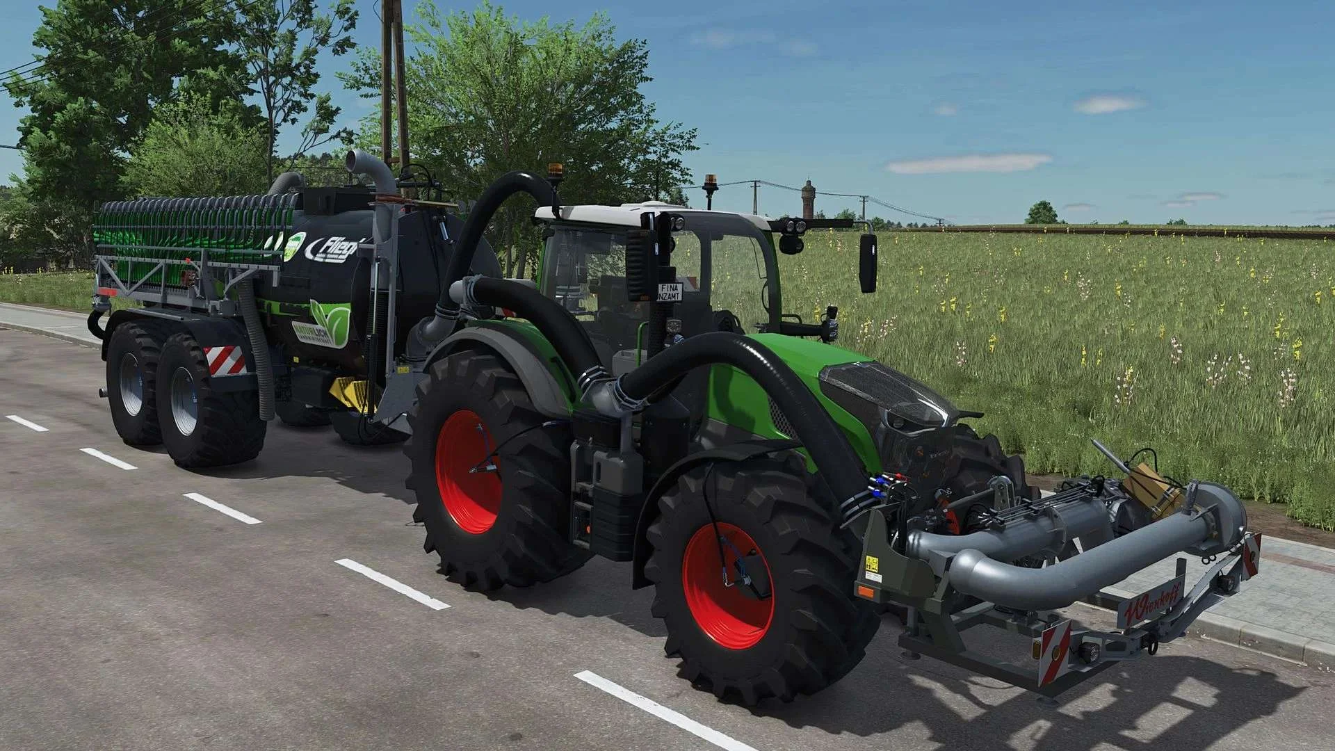 FS25 Fendt 700 with Agribumper V1.0.8.2 Tractors Mod FS25 Mod Free Download