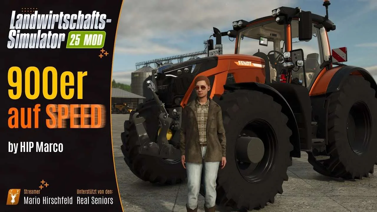 FS25 Fendt 900 Vario Hirschfeld Edition v1.0.3 Tractors Mod FS25 Mod Free Download