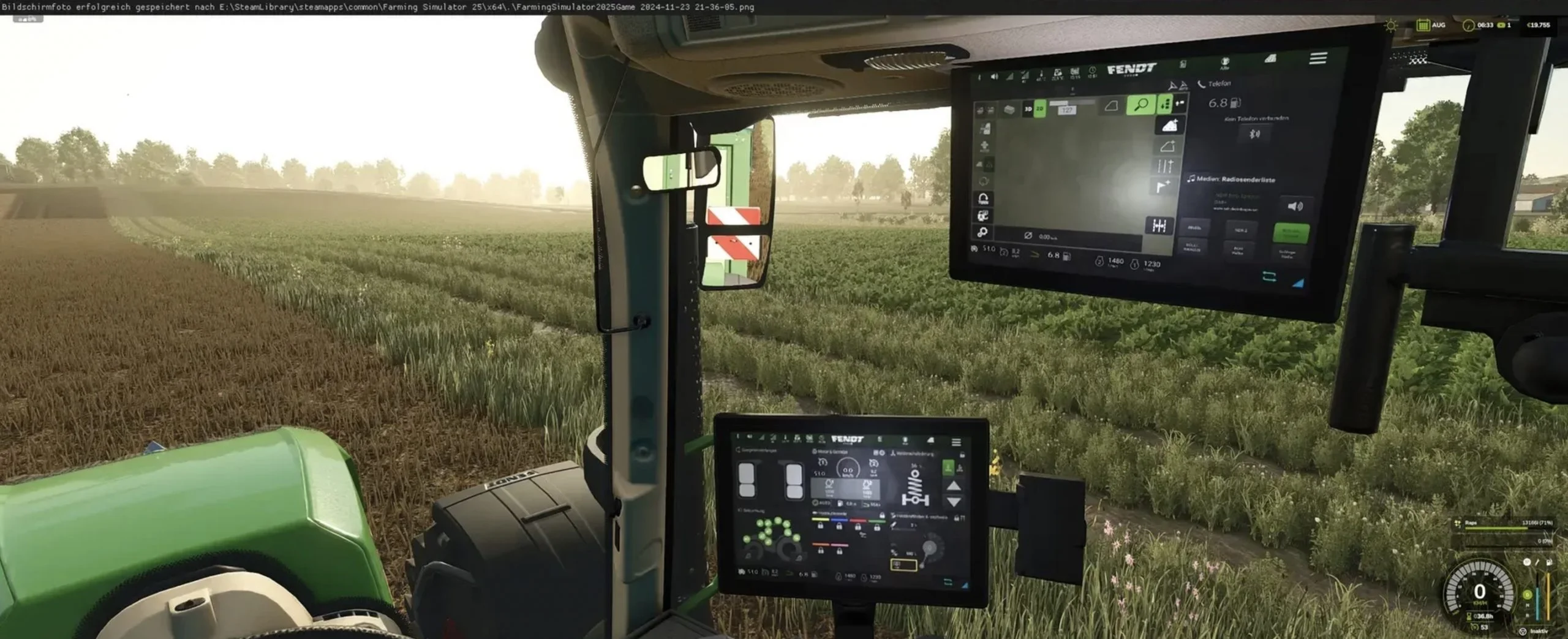 FS25 Fendt Pack Dark Screen V1.2 Tractors Mod FS25 Mod Free Download