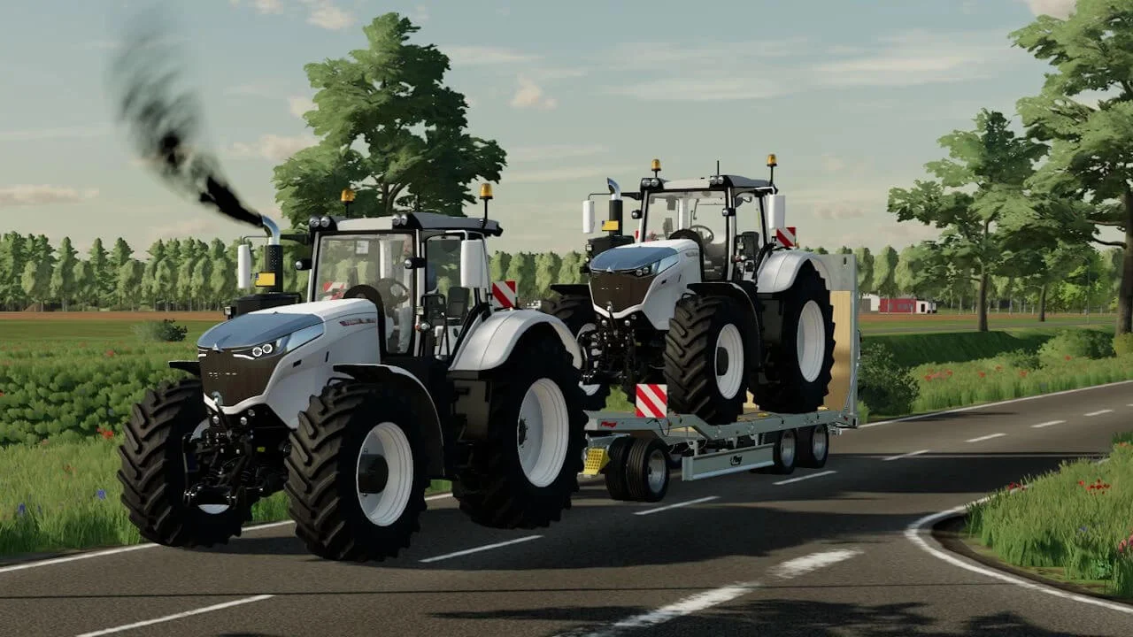 FS25 Fendt Vario 1000 Snow White v1.0 Tractors Mod FS25 Mod Free Download