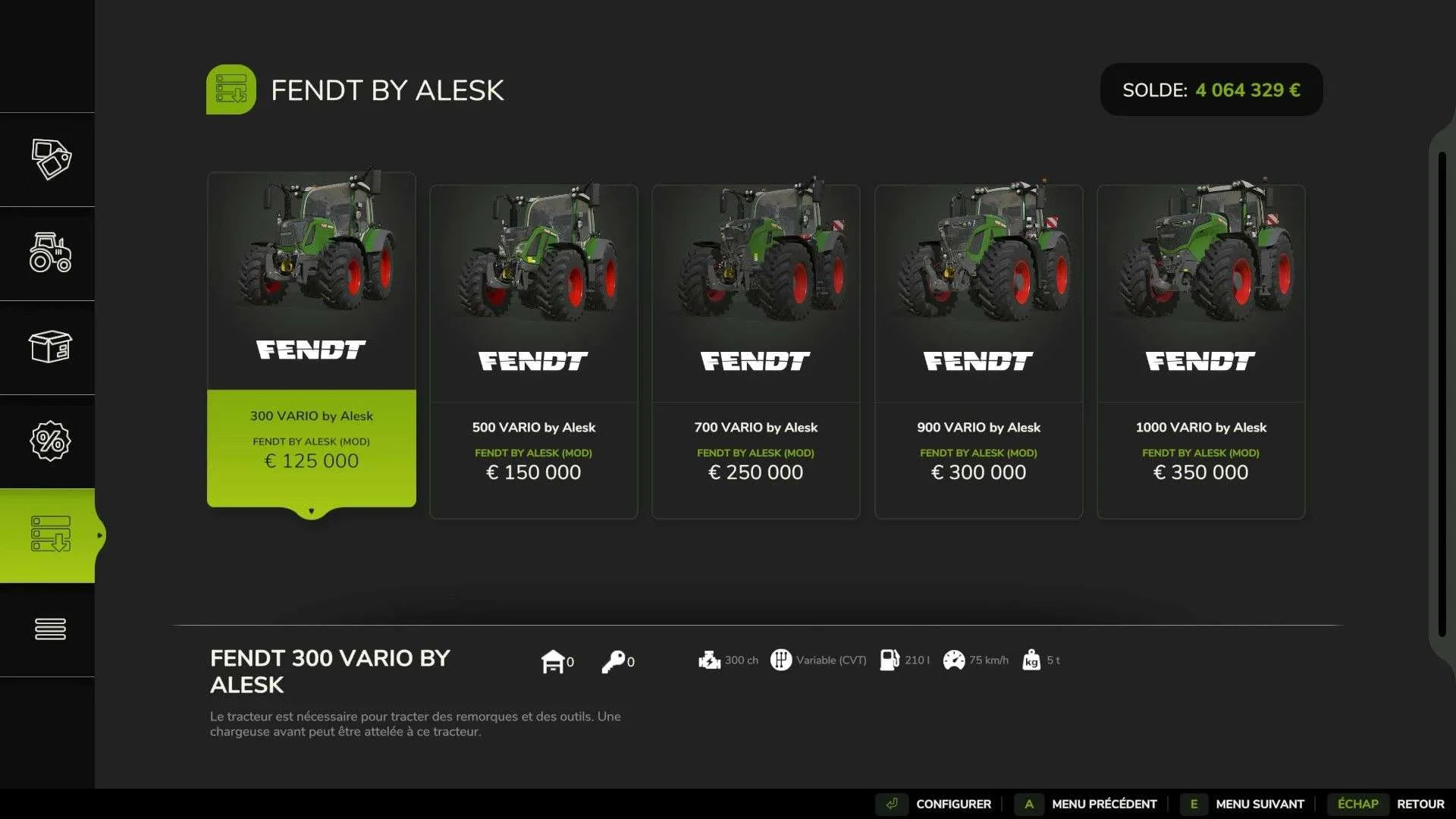 FS25 Fendt Vario Pack v1.0 Tractors Mod FS25 Mod Free Download