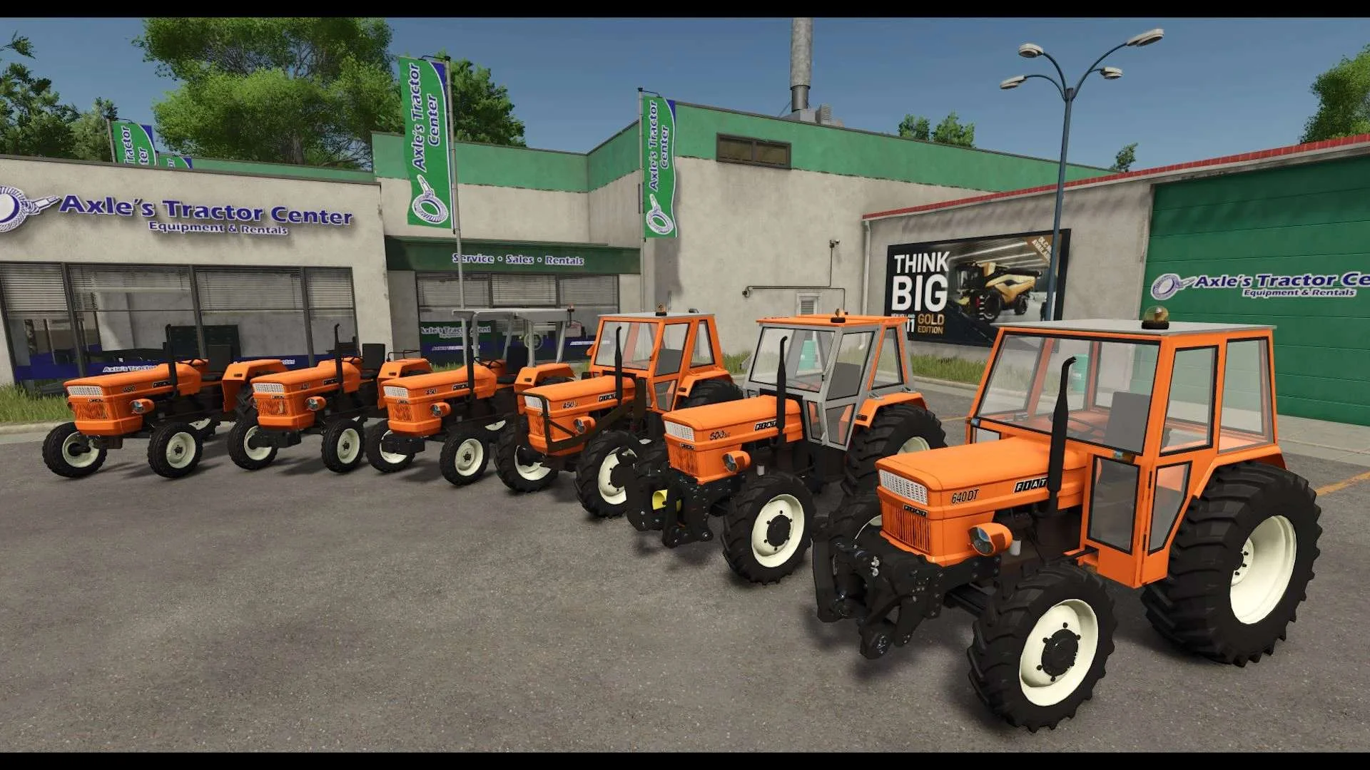 FS25 Fiat 420 – 640 2wd 4wd with front hydraulics v1.0 Tractors Mod