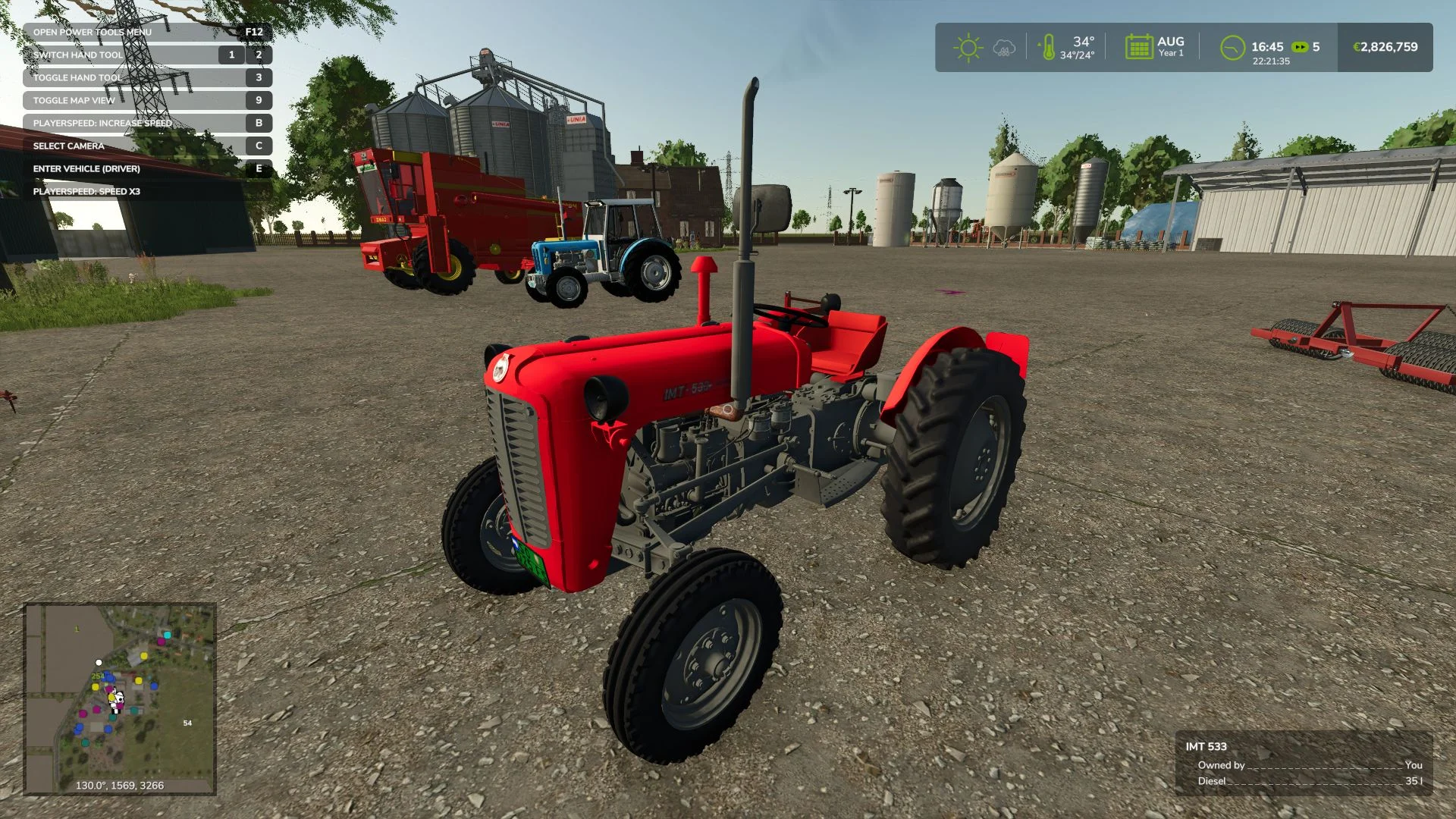 FS25 IMT 533 V1.0.0.1 Tractors Mod FS25 Mod Free Download