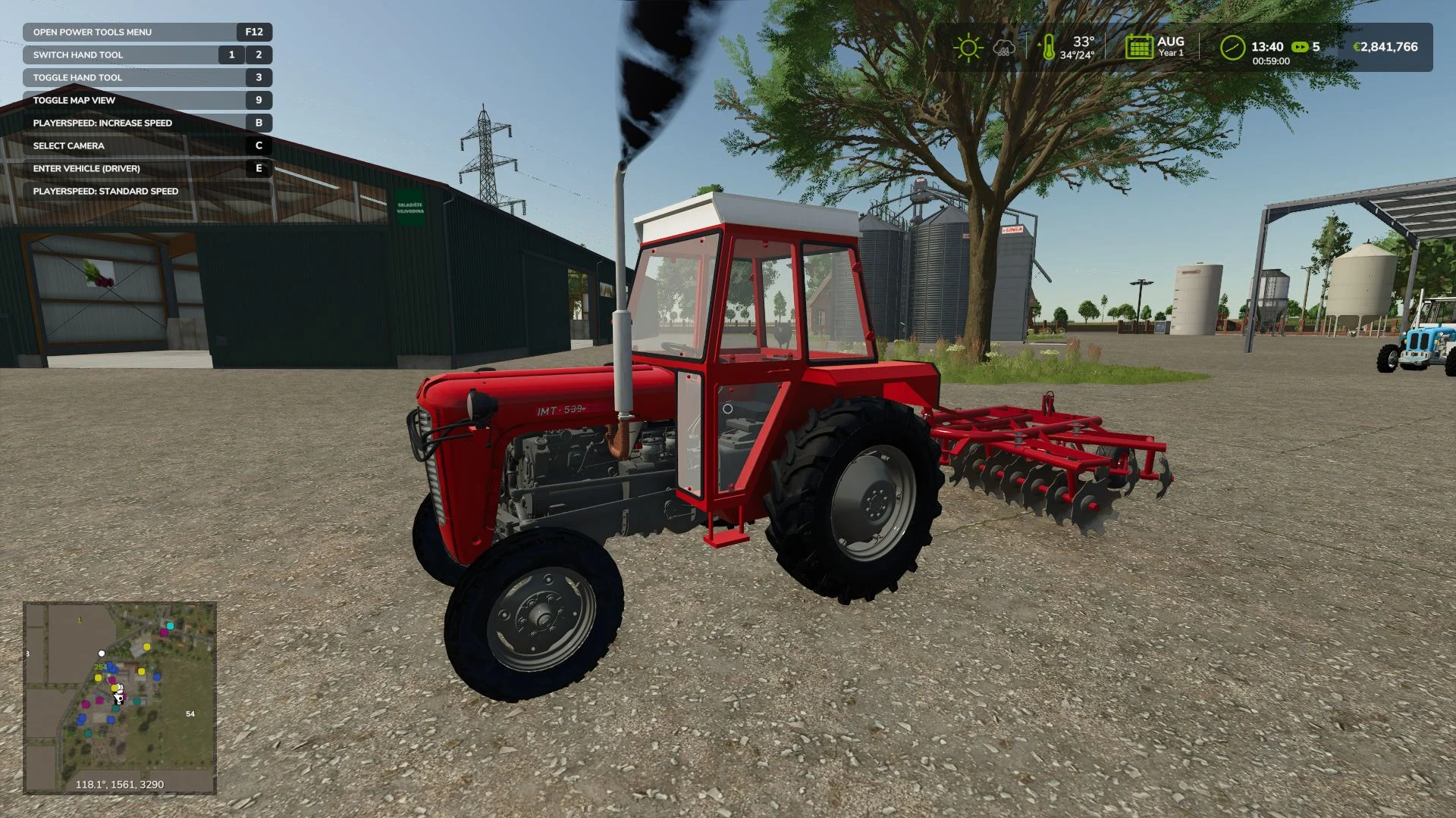 FS25 IMT 539 DeLuxe V1.0 Tractors Mod FS25 Mod Free Download