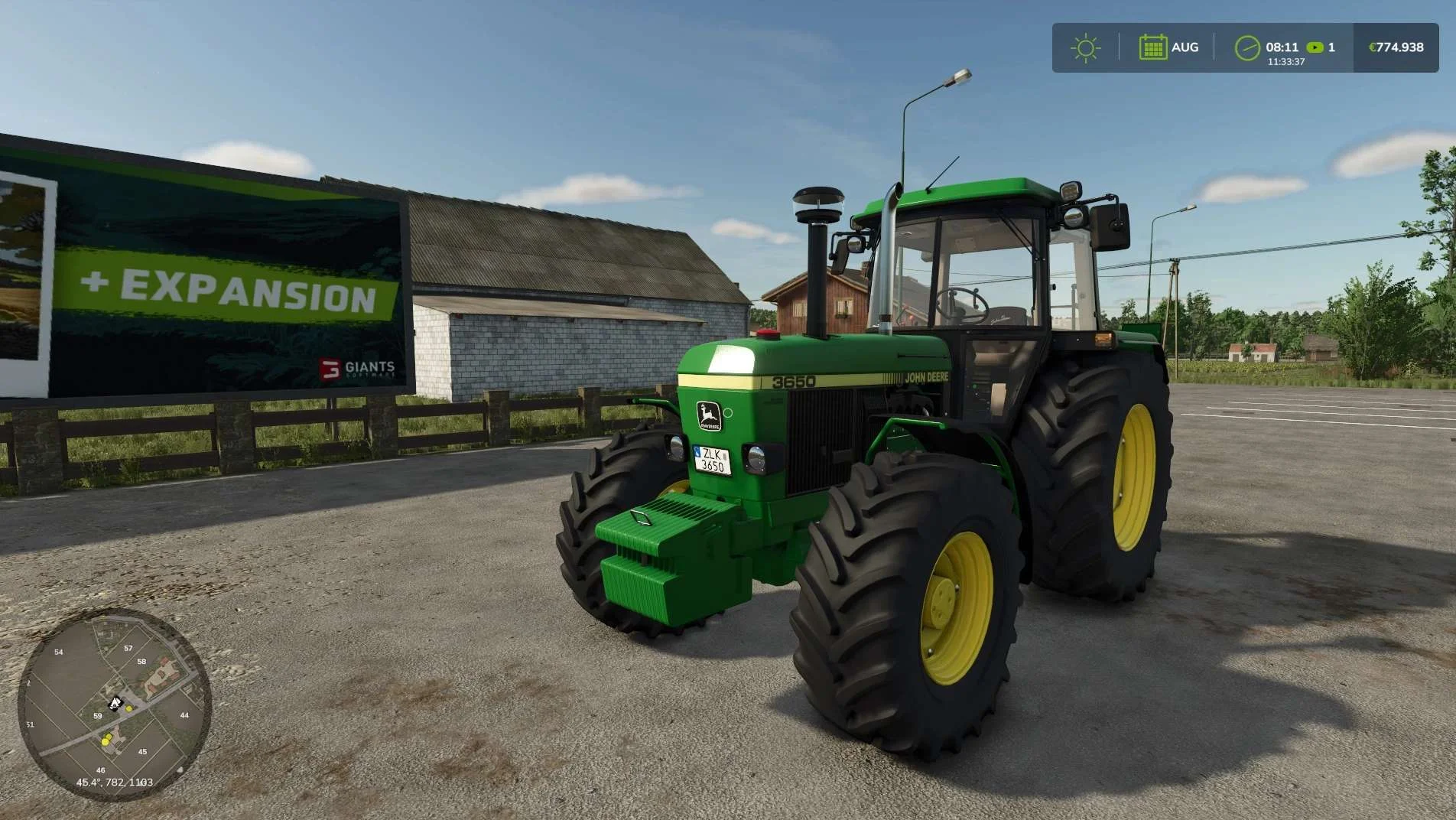 FS25 John Deere 3650 v1.3 Tractors Mod FS25 Mod Free Download