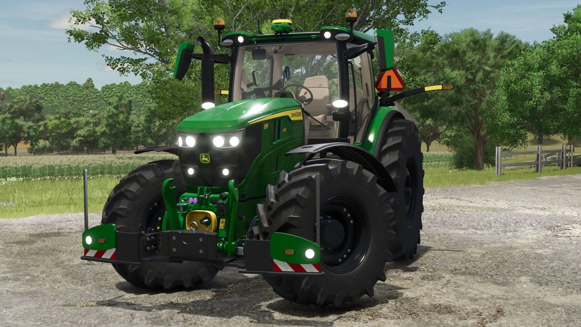 FS25 JOHN DEERE 6R Agribumper V2.0 Tractors Mod FS25 Mod Free Download