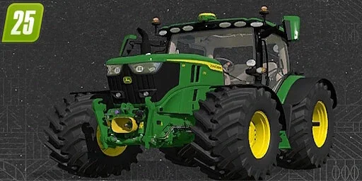 FS25 John Deere 6R Large Frame + sound update v1.0 Tractors Mod FS25 Mod Free Download