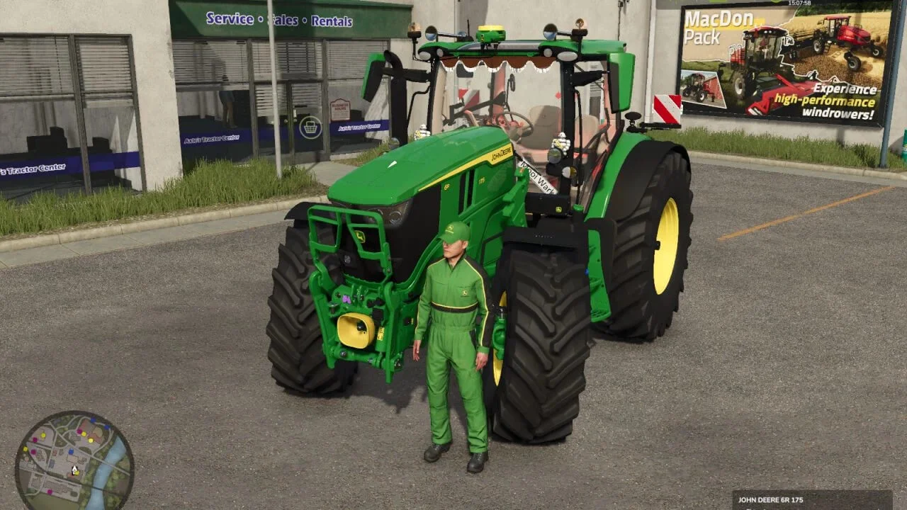 FS25 John Deere 6R Large Frame Edit v1.0 Tractors Mod FS25 Mod Free Download