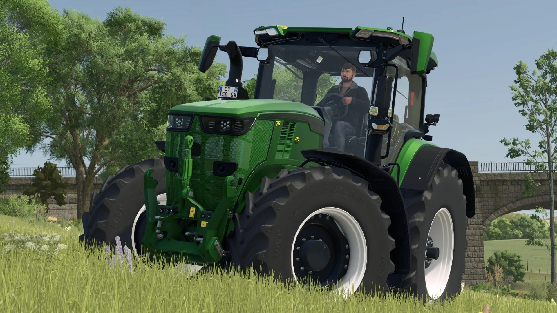 FS25 John Deere 7R Multicolor V1.0.1 Tractors Mod