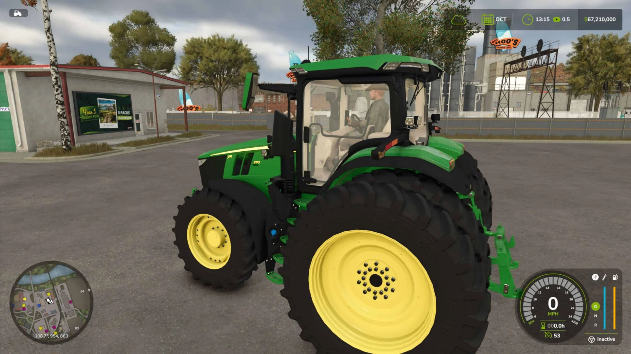 FS25 John Deere 7R Tractor V1.0 Tractors Mod FS25 Mod Free Download
