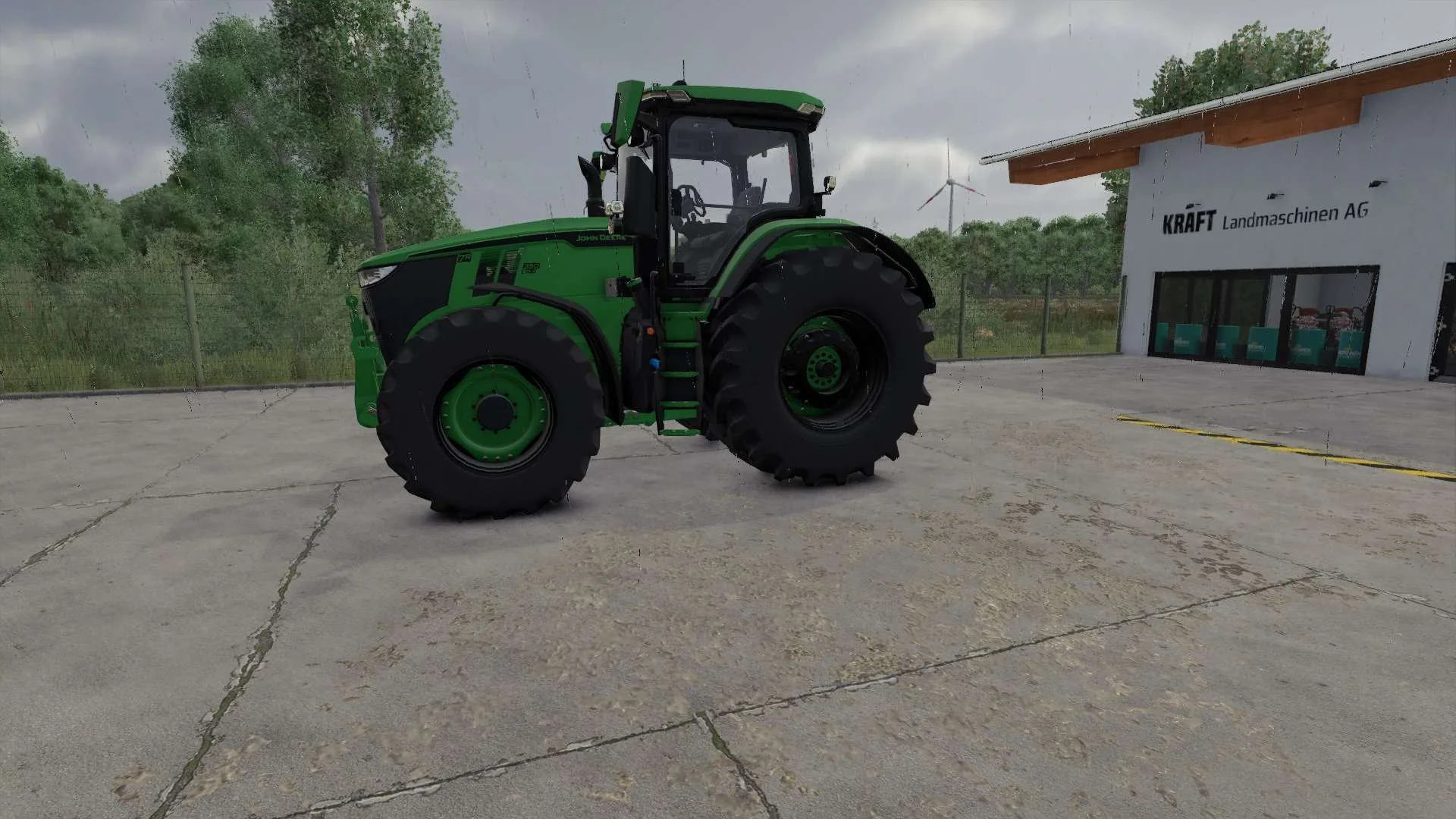 FS25 John Deere 7R with front loader v1.0.0.7 Tractors Mod