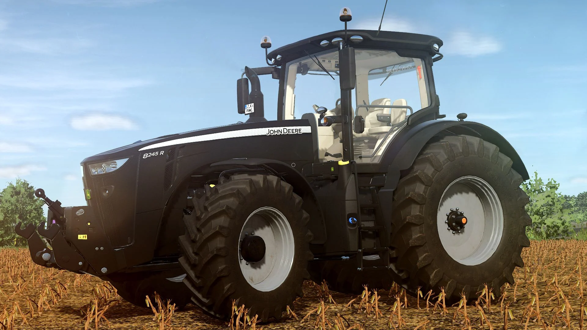 FS25 John Deere 8R 2016 Black Edition V1.0 Tractors Mod FS25 Mod Free Download