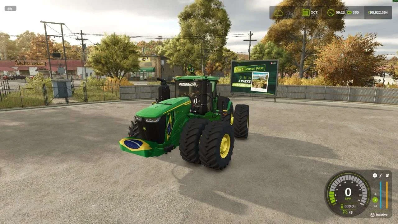 FS25 John Deere 9R BR v1.0 Tractors Mod FS25 Mod Free Download