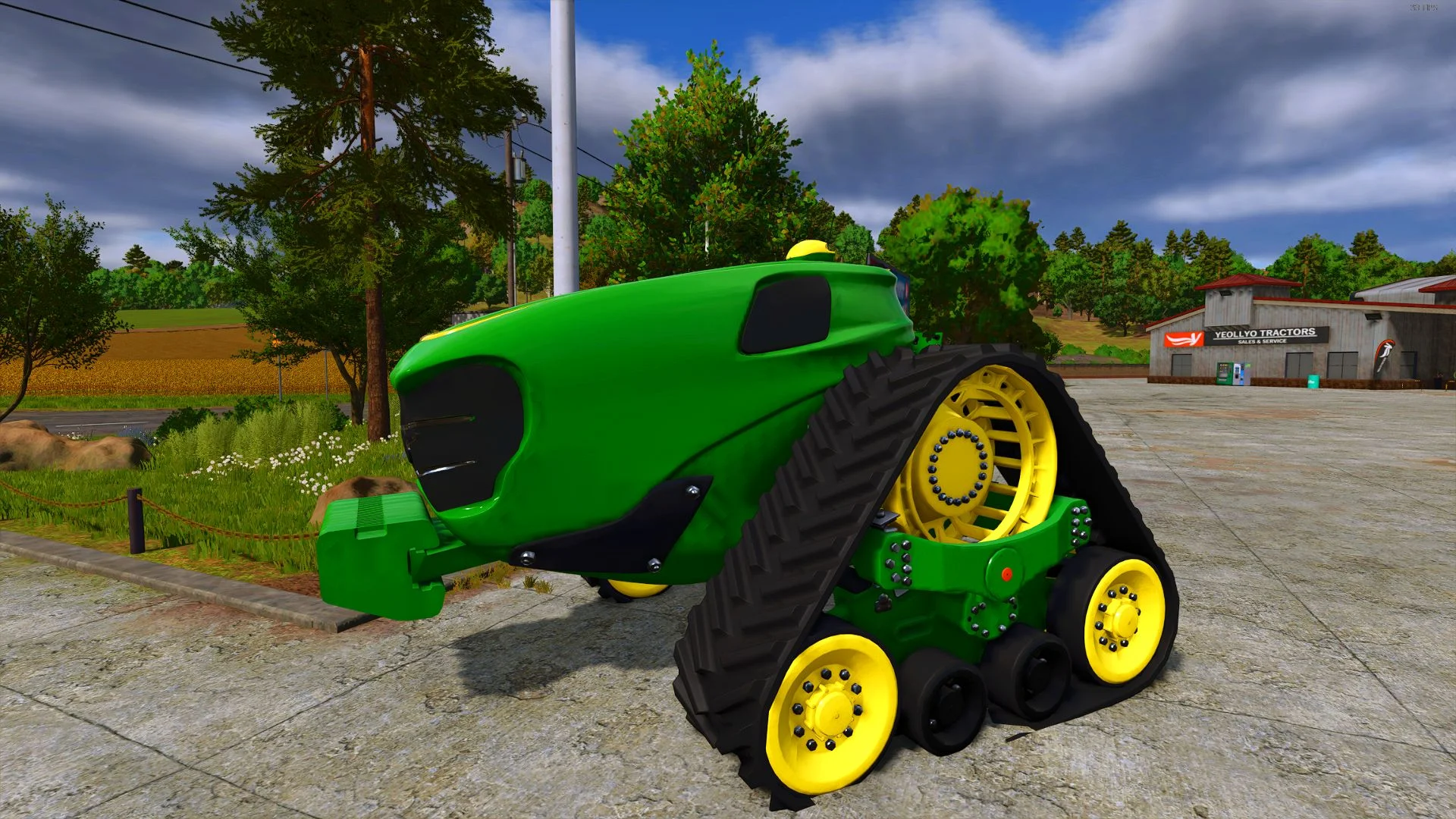 FS25 John Deere Electric Autonomous V1.0 Tractors Mod FS25 Mod Free Download
