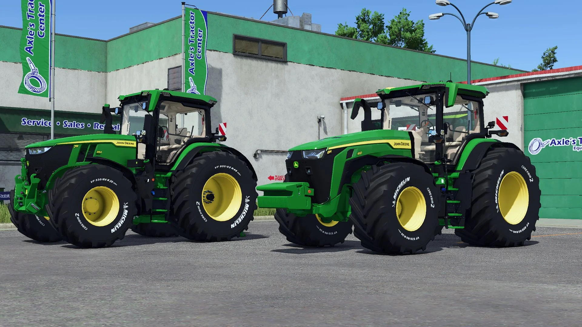 FS25 John Deere with Engraved Michelin Tires V1.0 Tractors Mod FS25 Mod Free Download