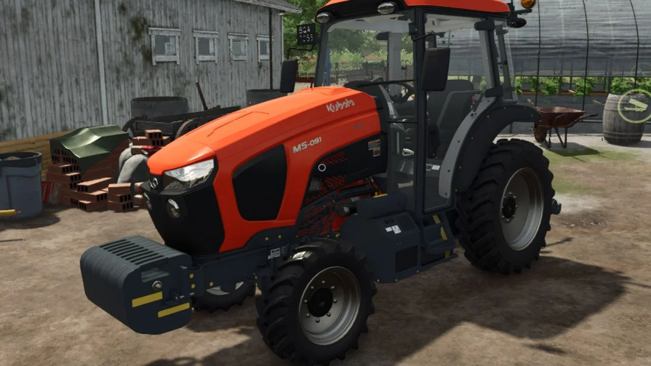 FS25 Kubota M5 Series V1.0 Tractors Mod FS25 Mod Free Download