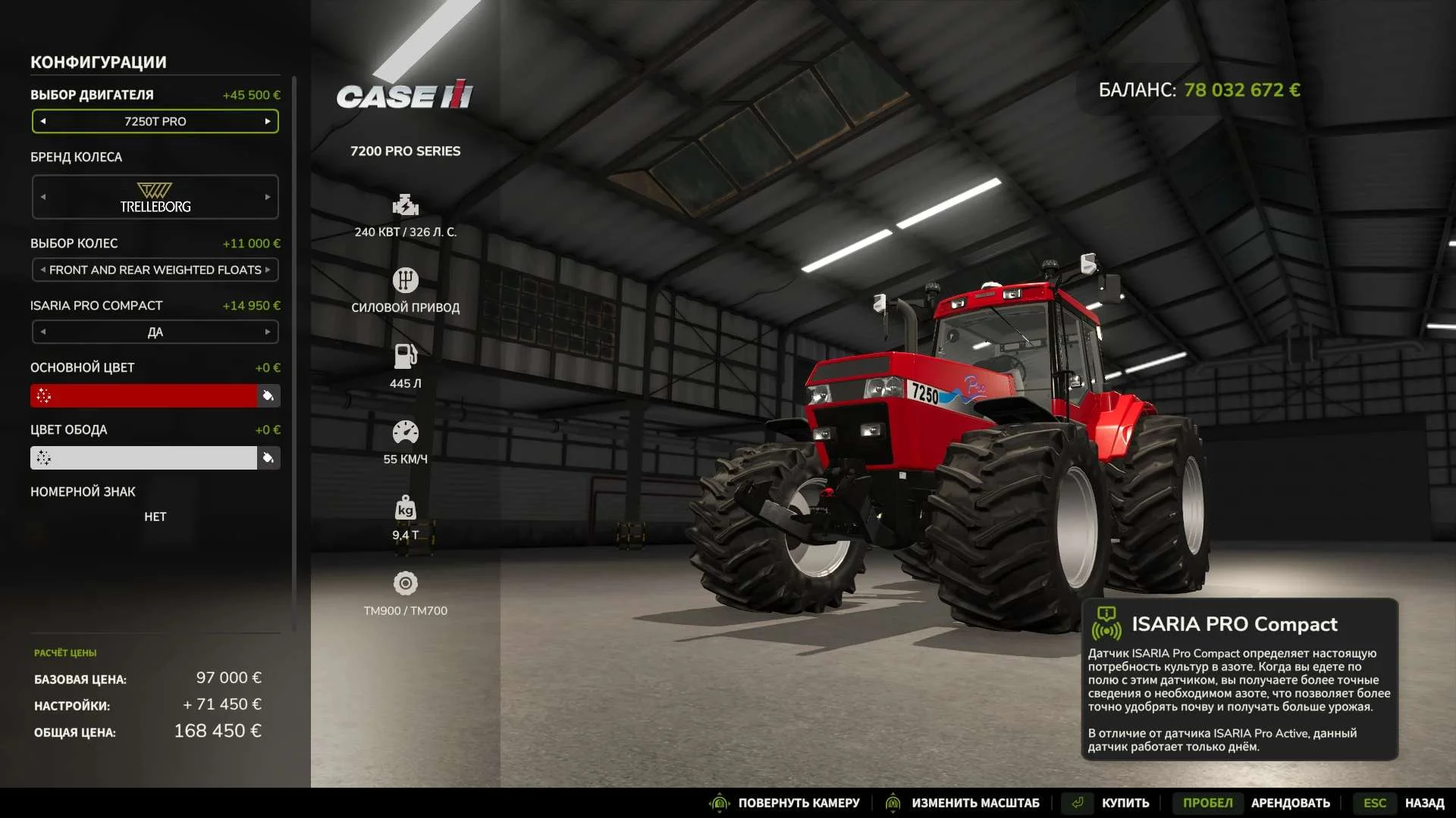 FS25 Magnum 7240 Pro v1.0 Tractors Mod FS25 Mod Free Download