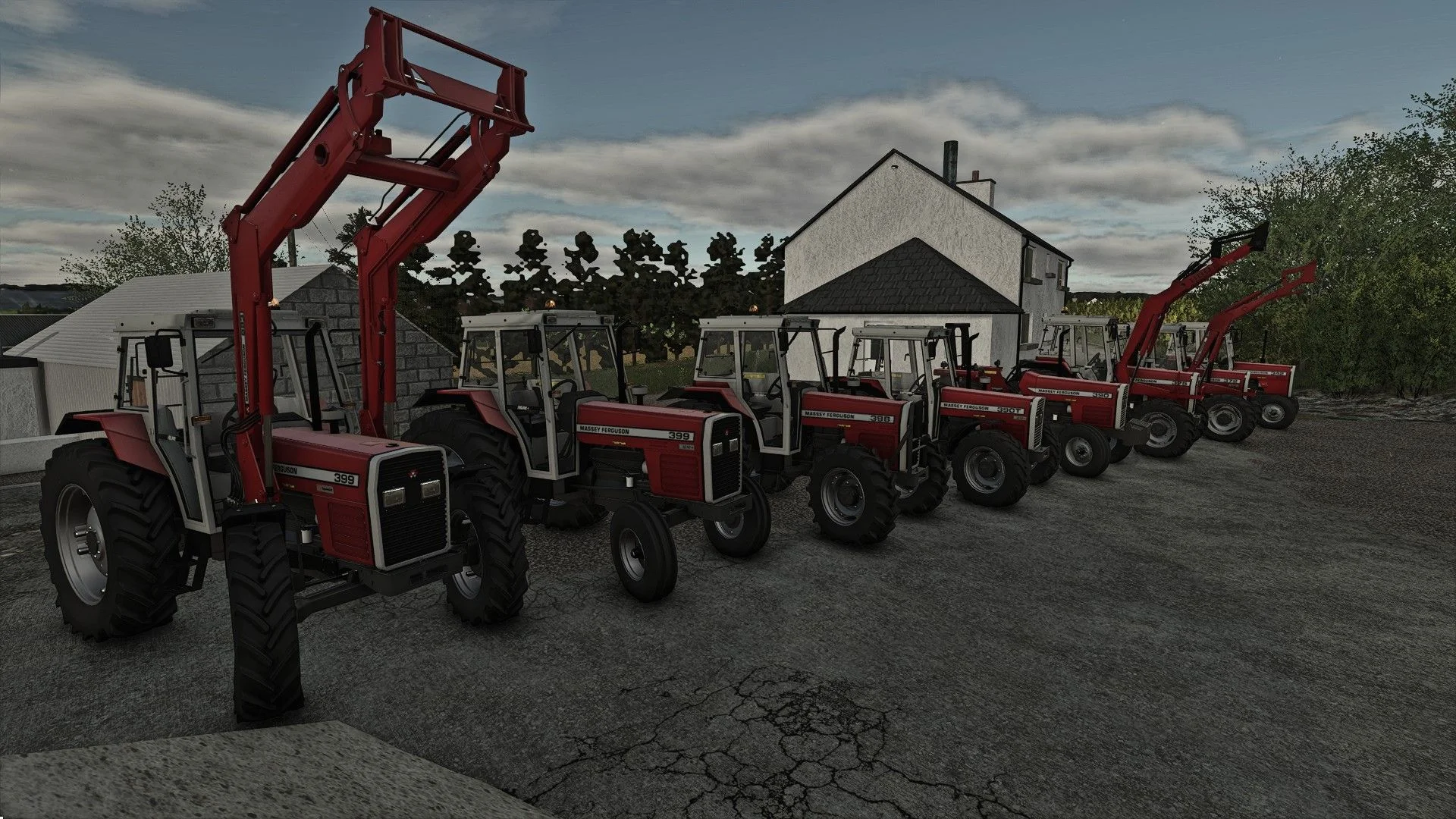 FS25 Massey Ferguson 300 Series UK Europe V1.0 Tractors Mod