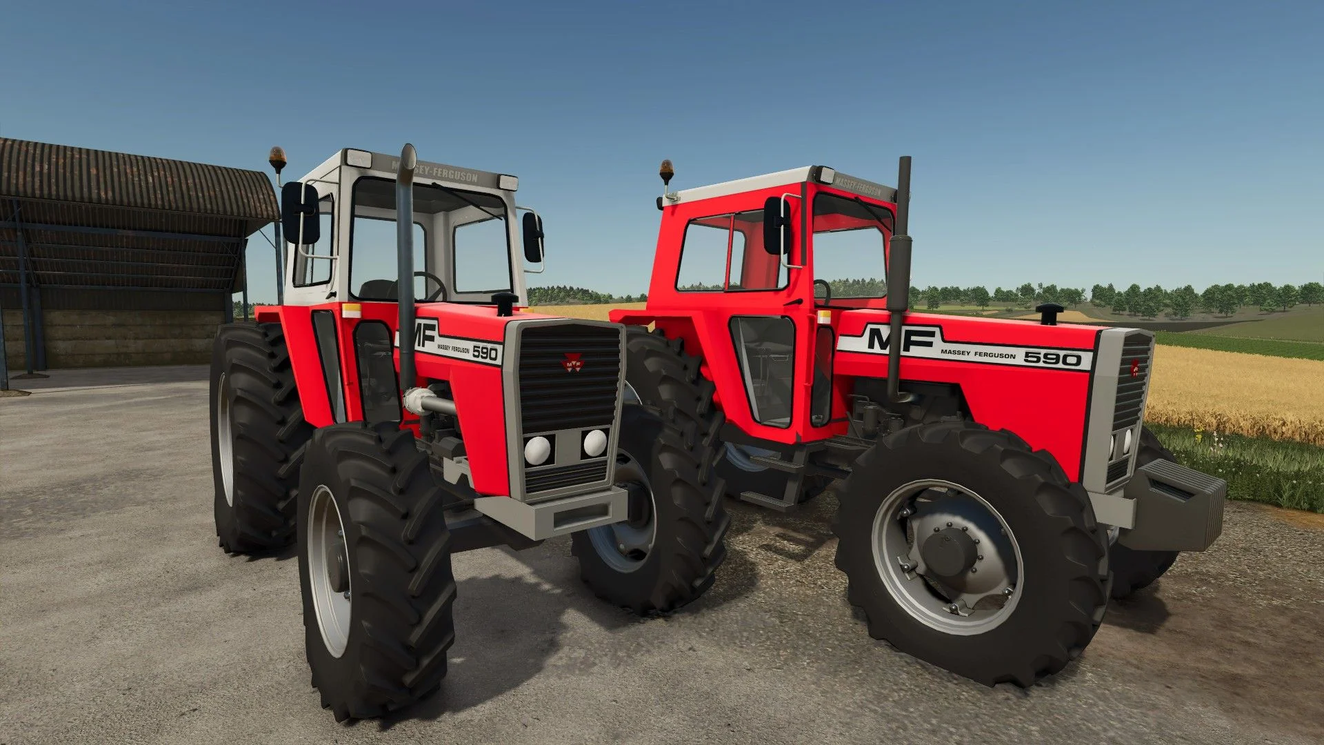 FS25 Massey Ferguson 590 V2.0 Tractors Mod