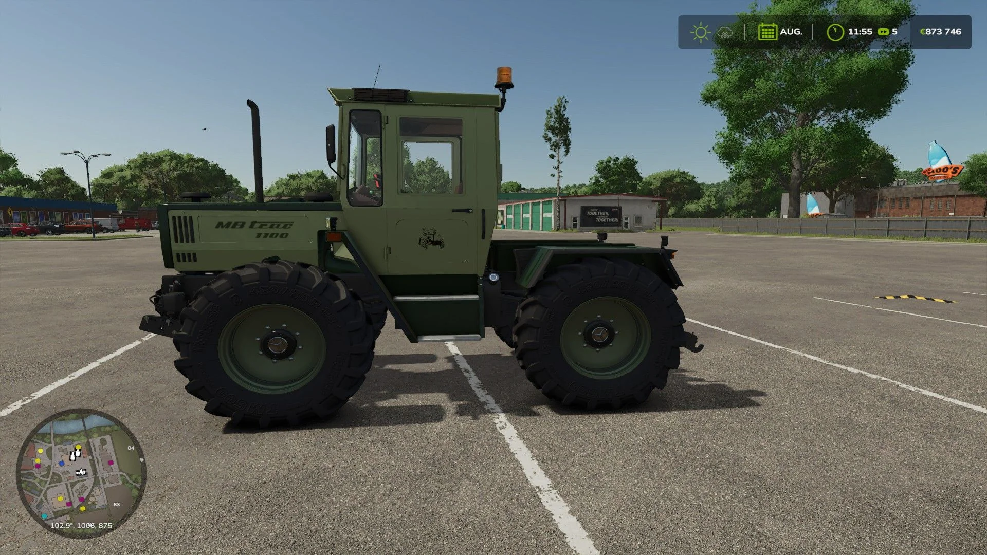 FS25 MB Trac 1000-1100 Silbersteel V1.0 Tractors Mod FS25 Mod Free Download