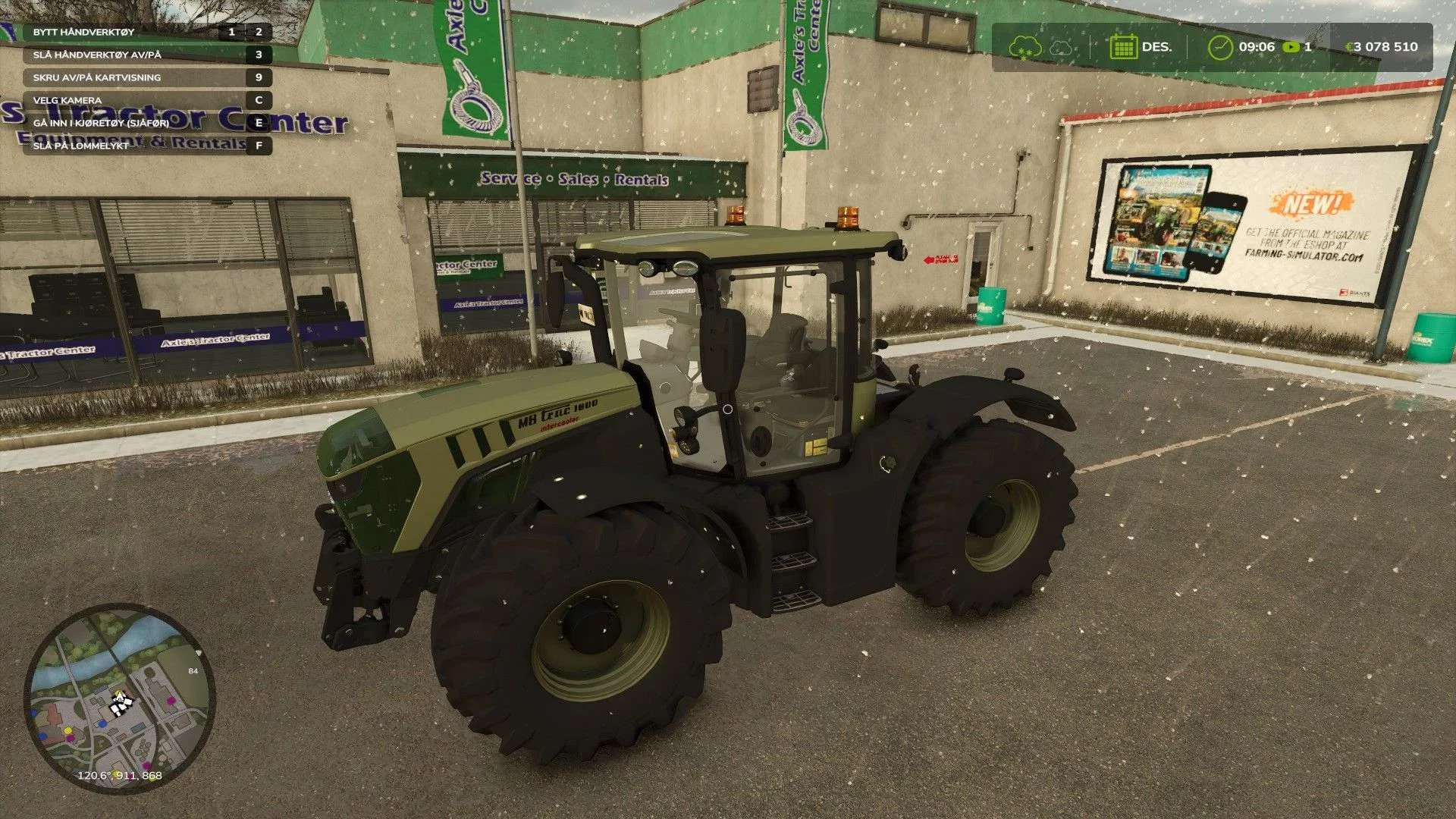 FS25 MB Trac 1800 Custom v1.0 Tractors Mod FS25 Mod Free Download