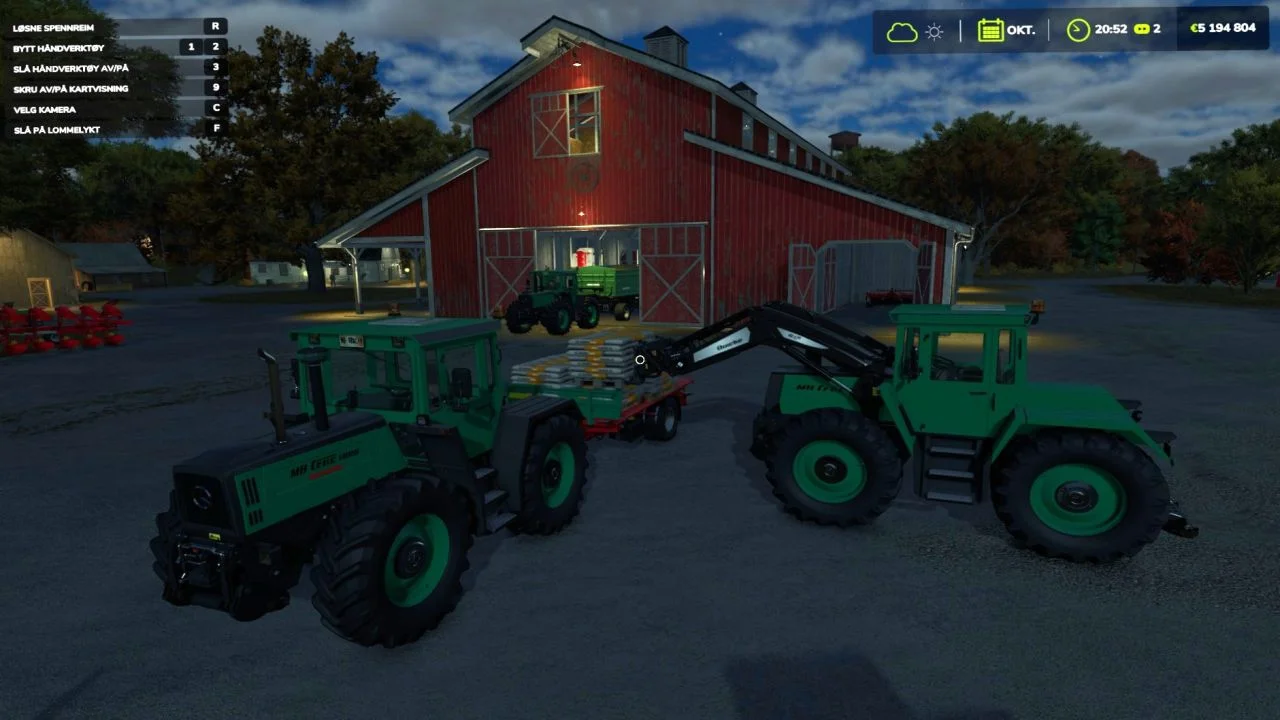 FS25 MB Trac 1800 Green Edition V1.0 Tractors Mod FS25 Mod Free Download