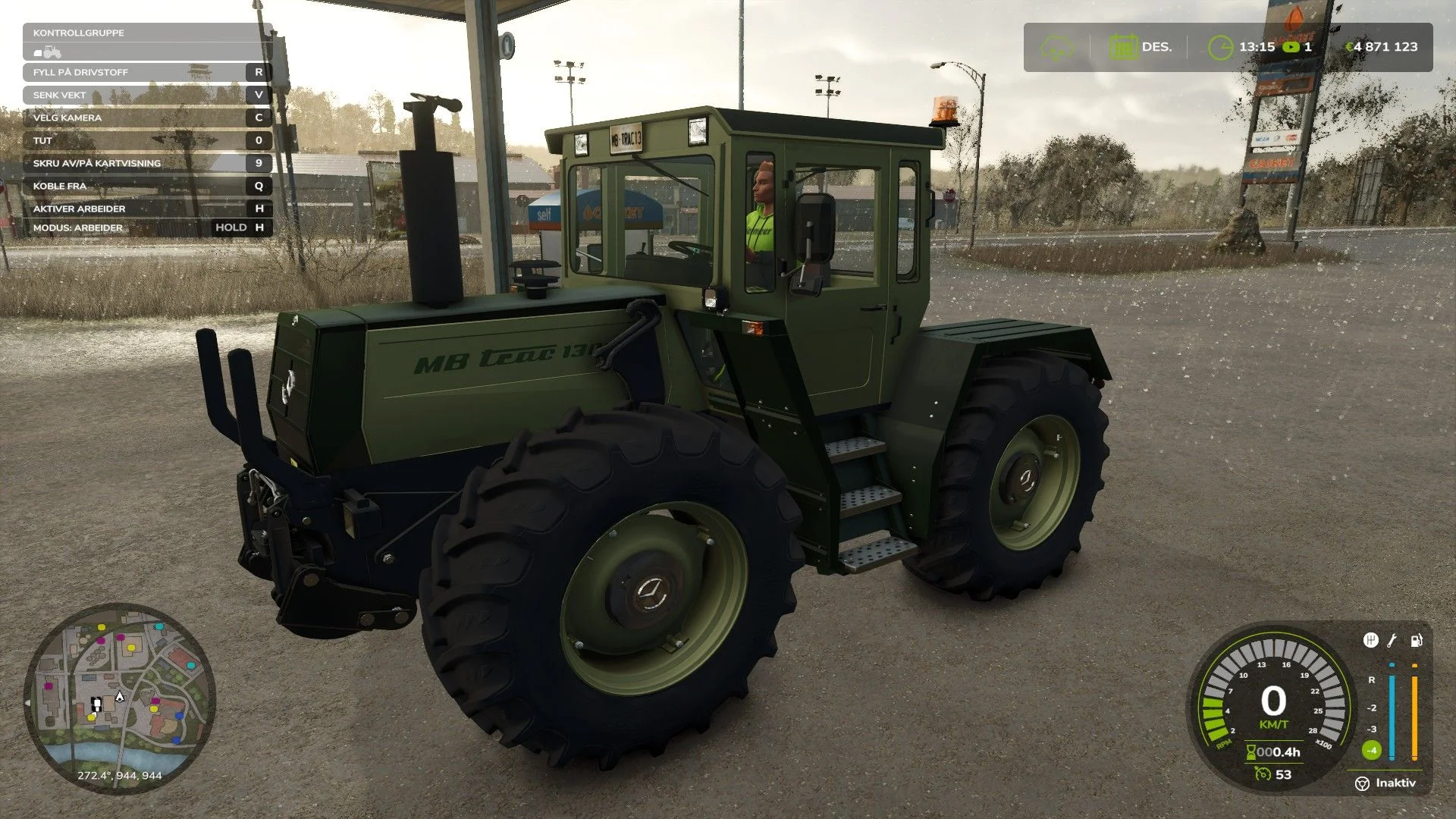FS25 MB Trac 1800 Silbersteel V1.0.0.1 Tractors Mod FS25 Mod Free Download