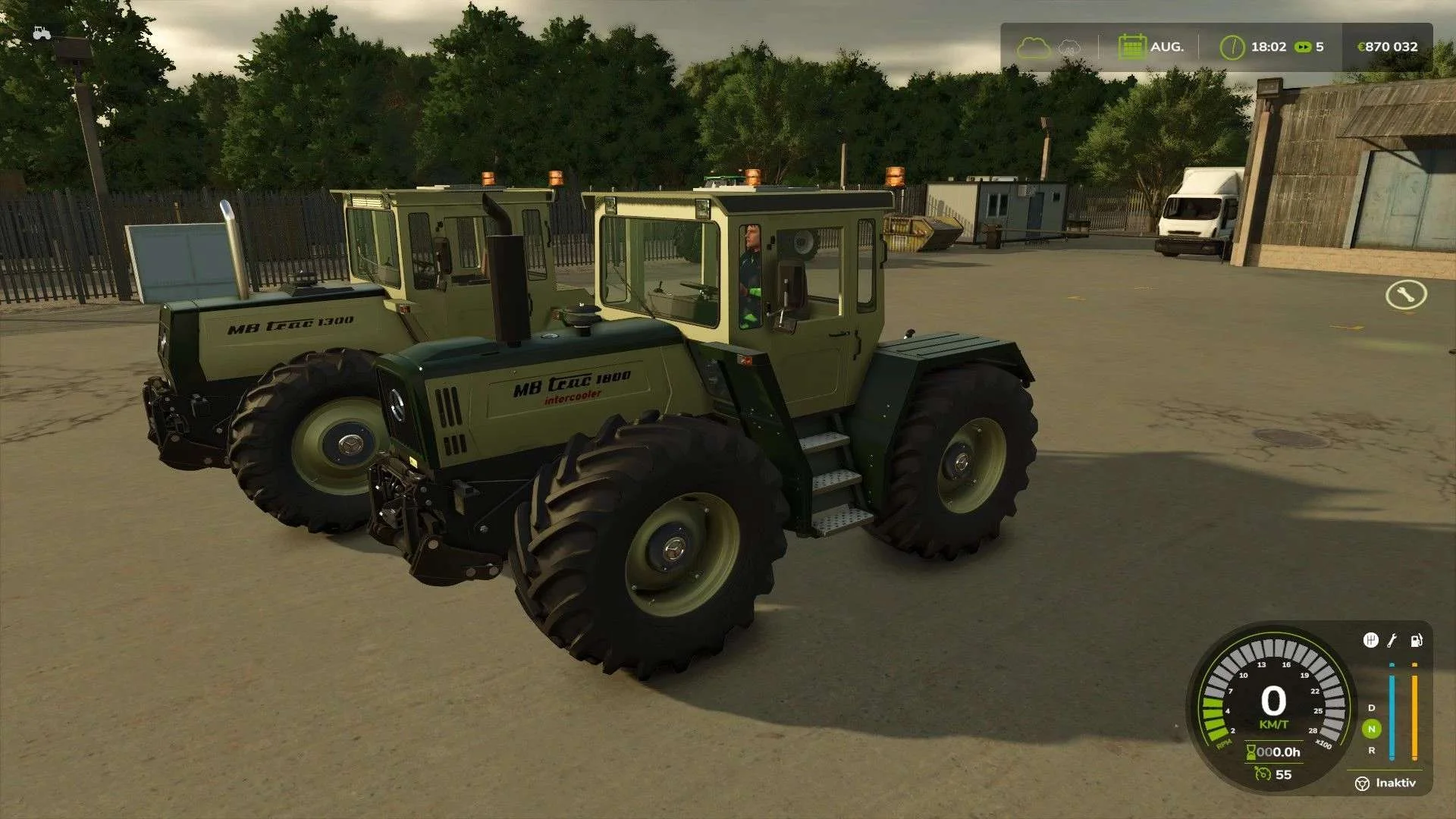 FS25 MB Trac 1800 Silbersteel v1.0.0.2 Tractors Mod FS25 Mod Free Download