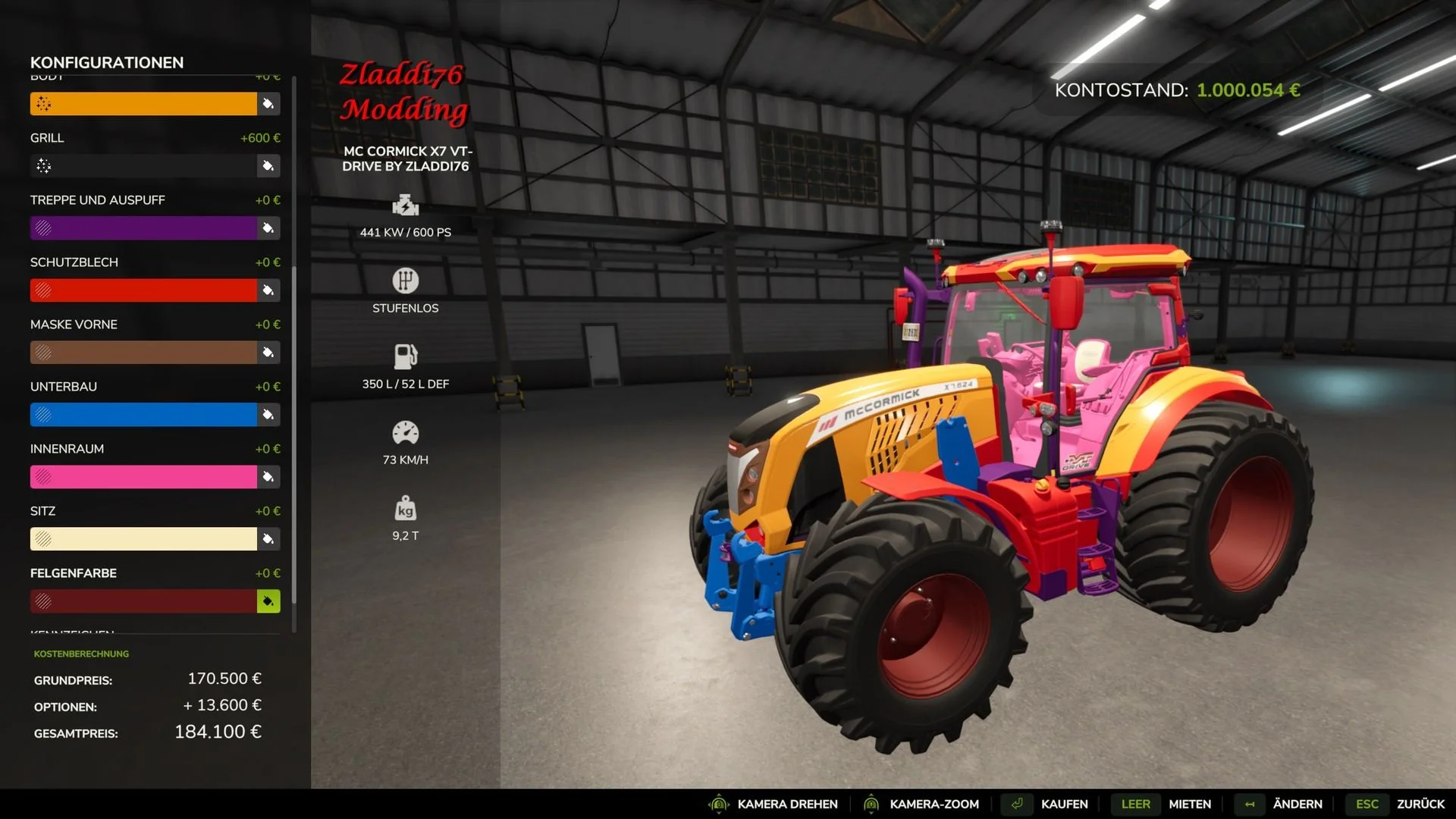FS25 McCormick X7 VT-Drive Edit V1.0 Tractors Mod FS25 Mod Free Download