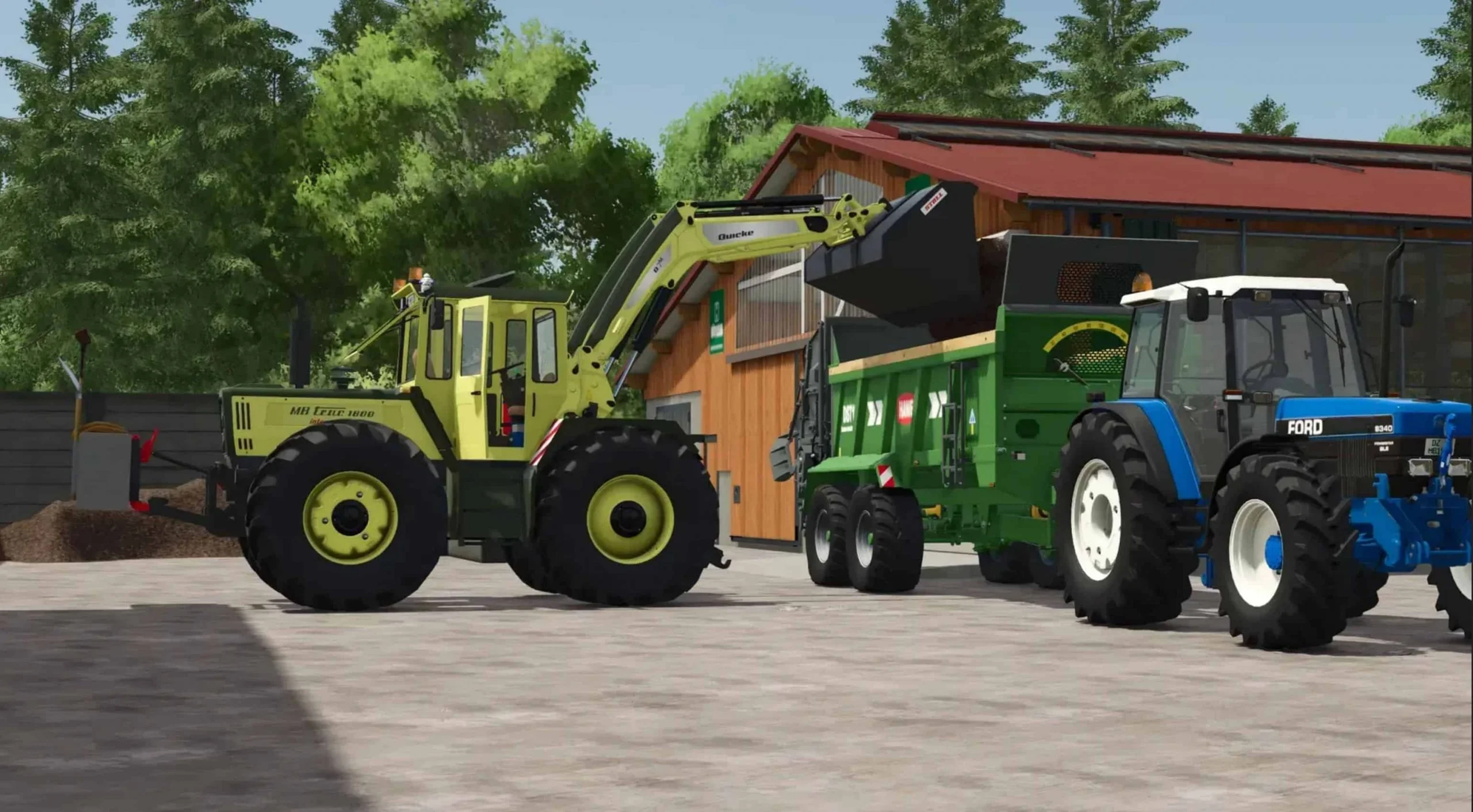 FS25 Mercedes Benz MB Trac 1100-1800 v1.0.0.3 Tractors Mod FS25 Mod Free Download