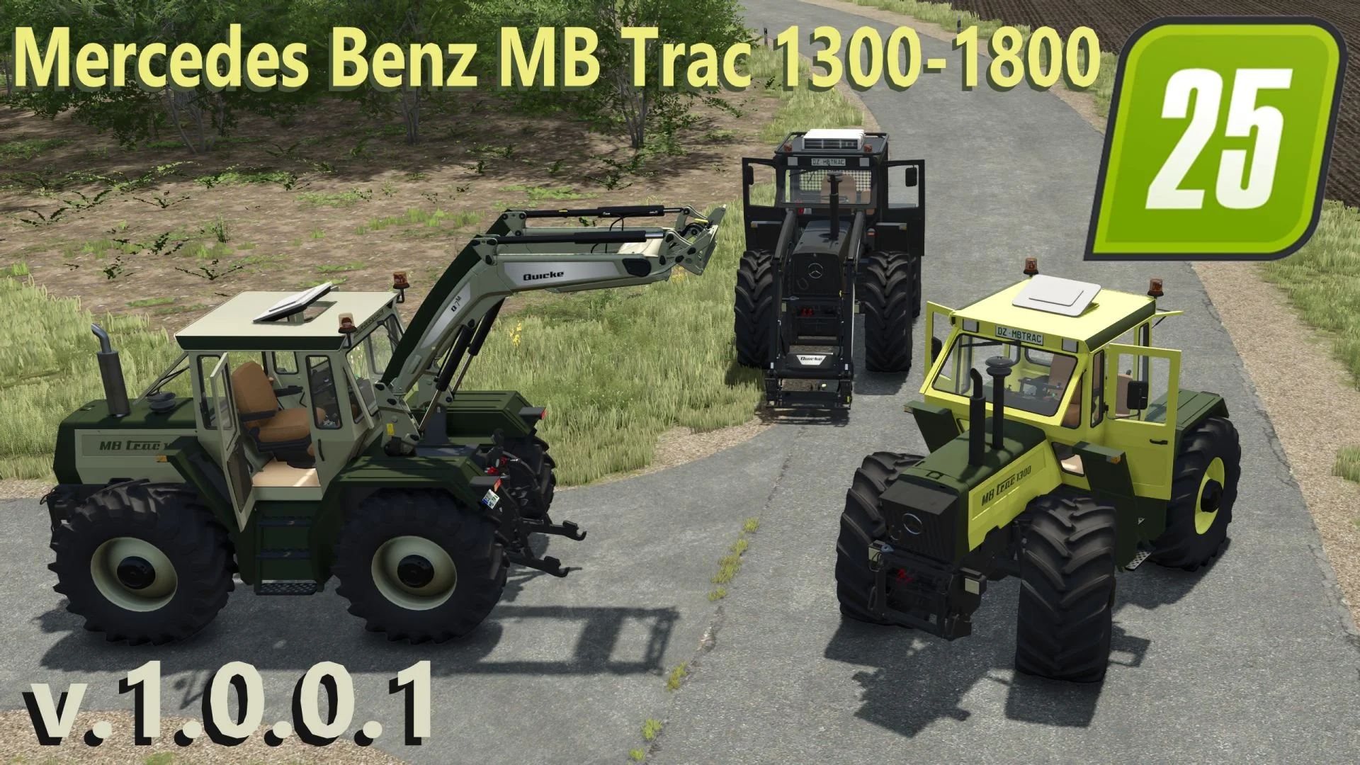 FS25 Mercedes Benz MB Trac 1300-1800 v1.0.0.2 Tractors Mod FS25 Mod Free Download