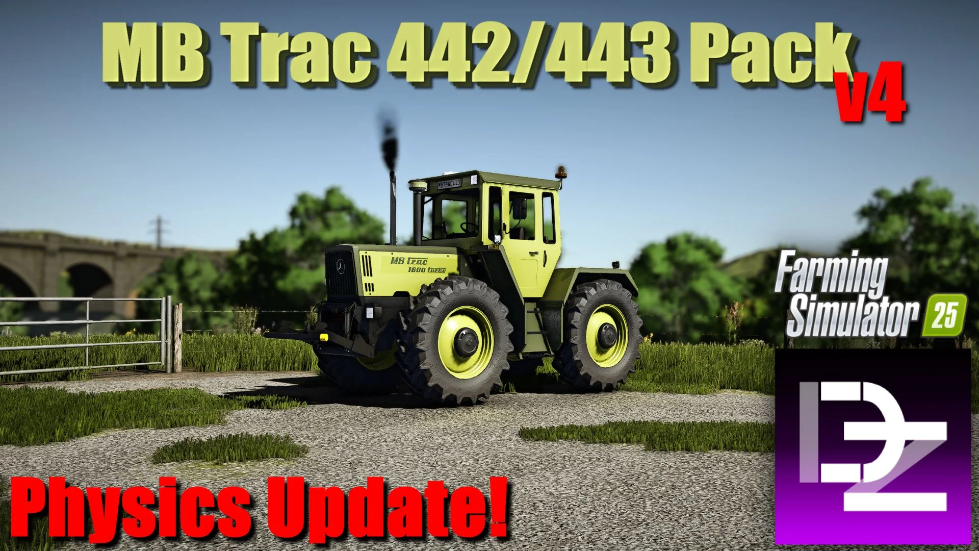 FS25 Mercedes Benz MB Trac Pack V4.0 Tractors Mod