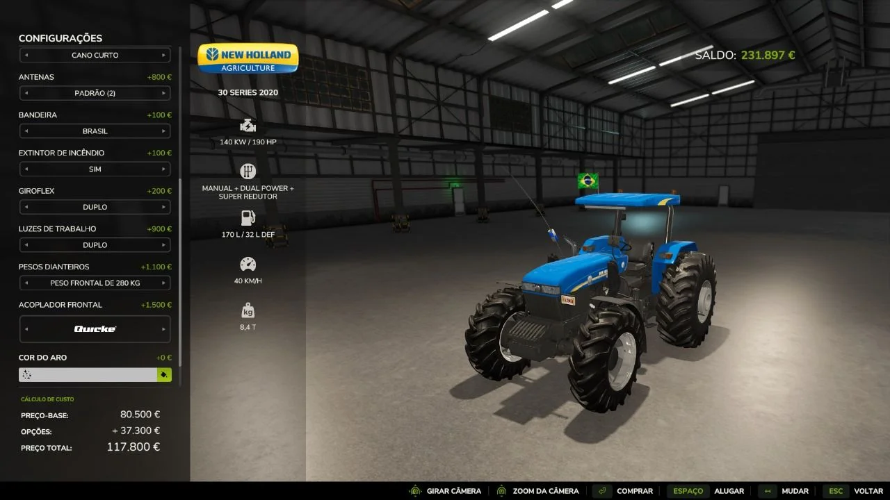 FS25 New Holland 30 Series 2020 V1.0 Tractors Mod FS25 Mod Free Download