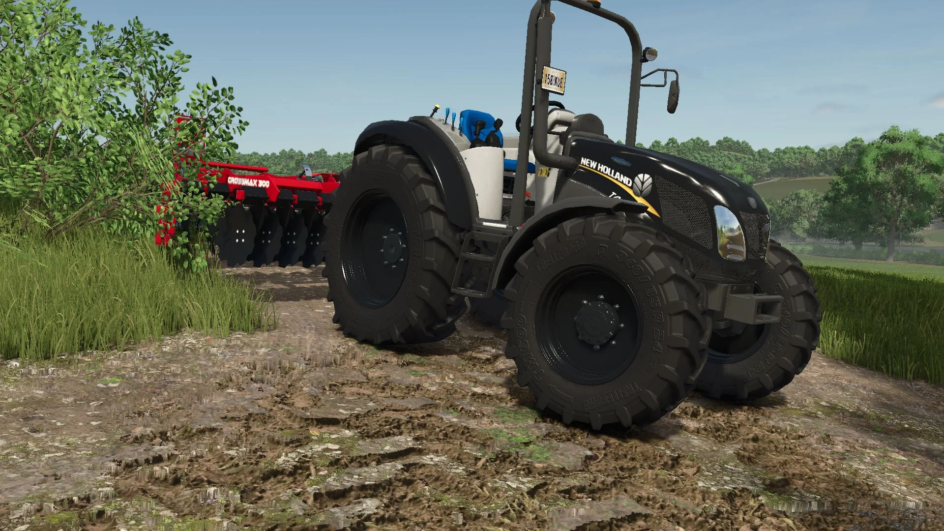FS25 New Holland T4 V1.0 Tractors Mod FS25 Mod Free Download