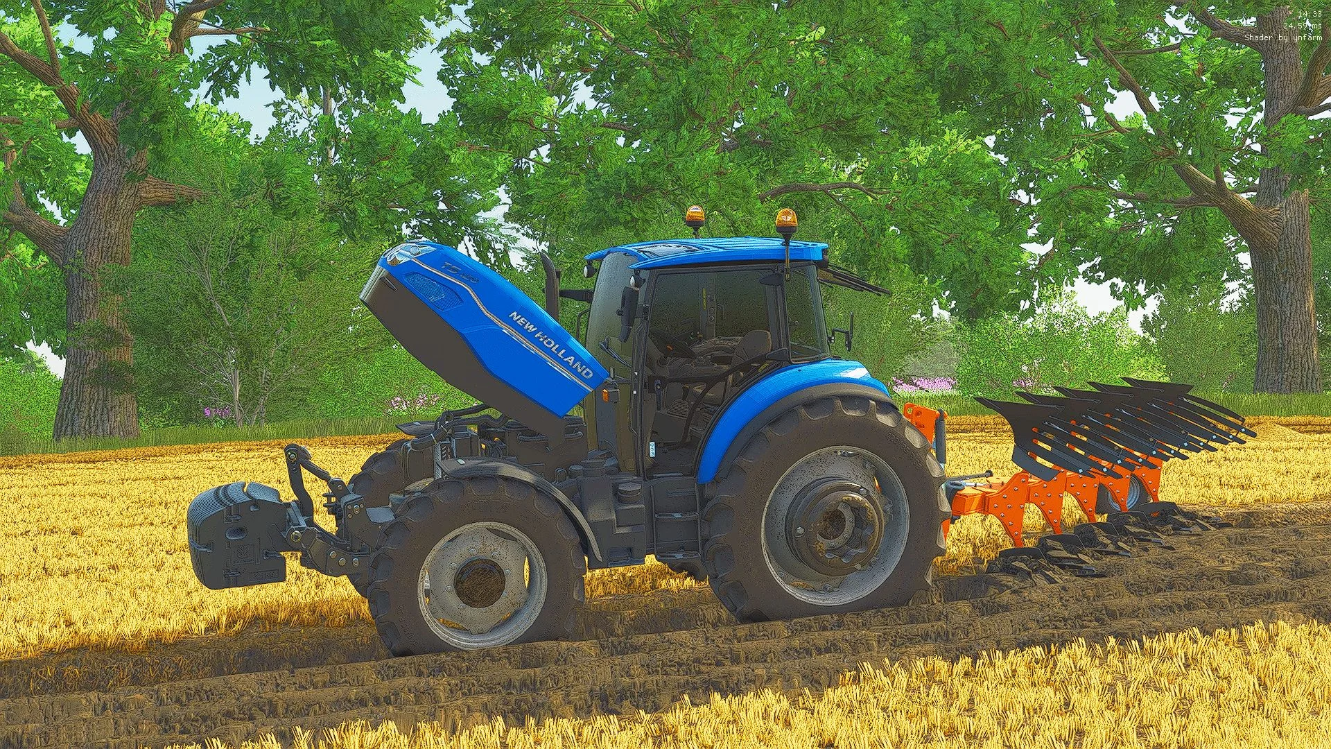 FS25 New Holland T5 AC DC Series V1.0 Tractors Mod
