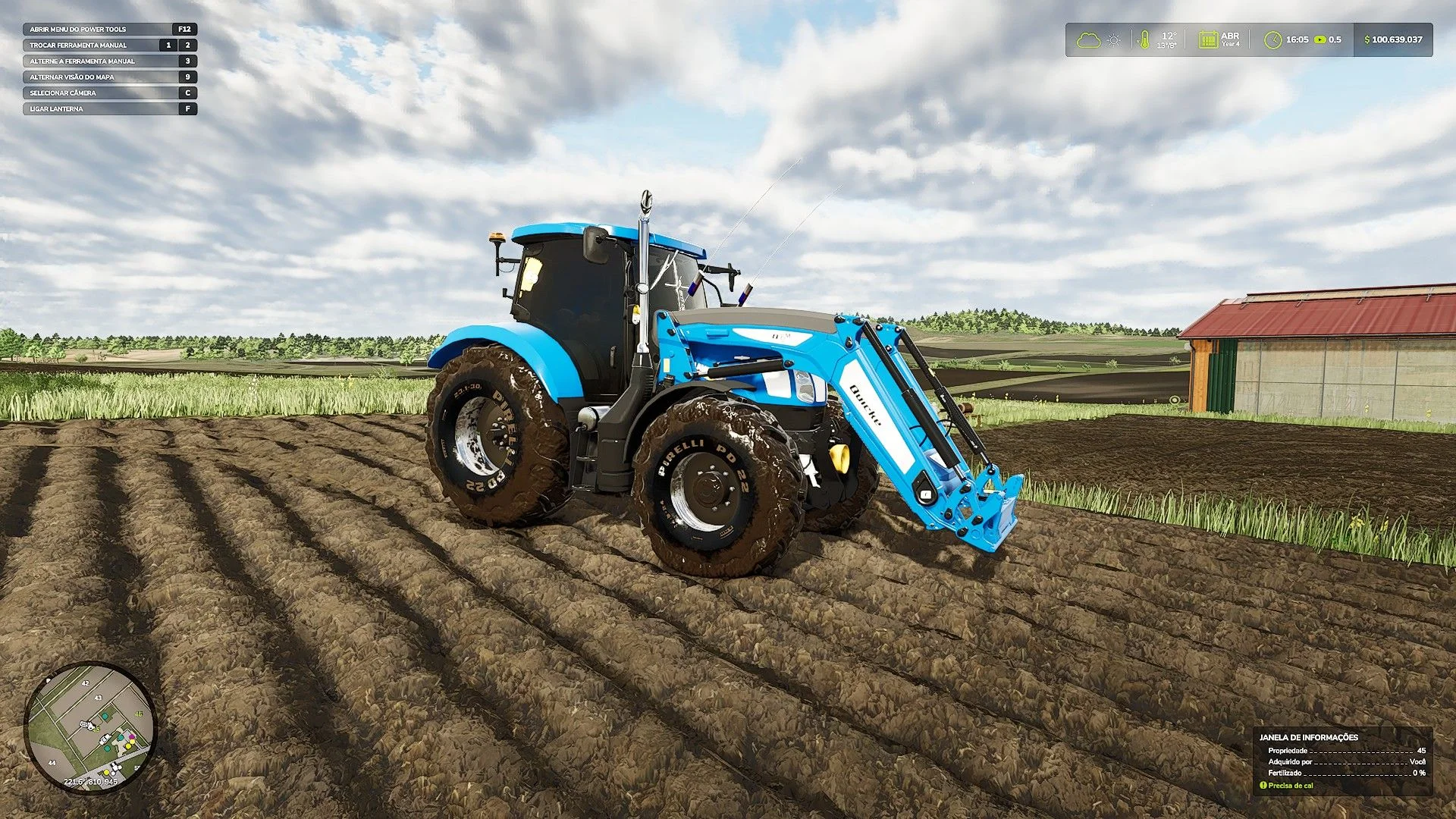 FS25 New Holland T6 BR v1.0 Tractors Mod FS25 Mod Free Download