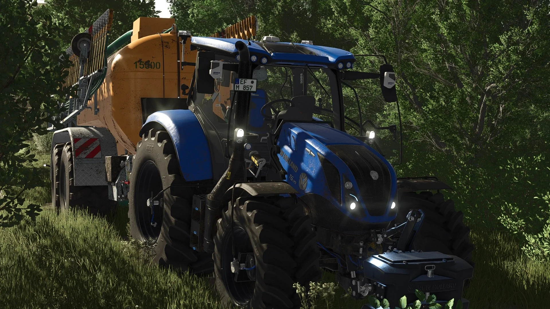 FS25 New Holland T6 With many new features v1.0 Tractors Mod