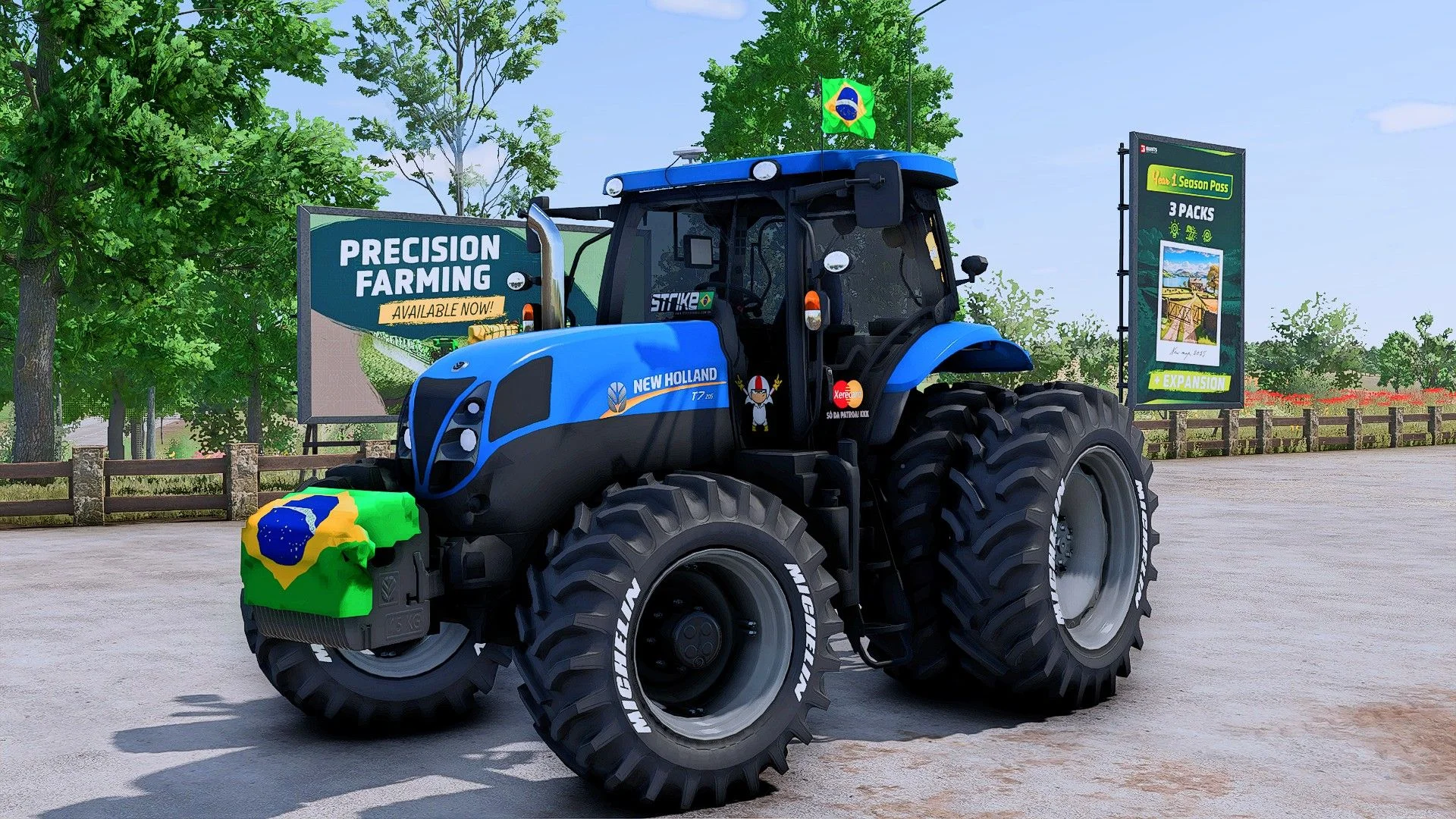FS25 New Holland T7 205 V1.0 Tractors Mod FS25 Mod Free Download